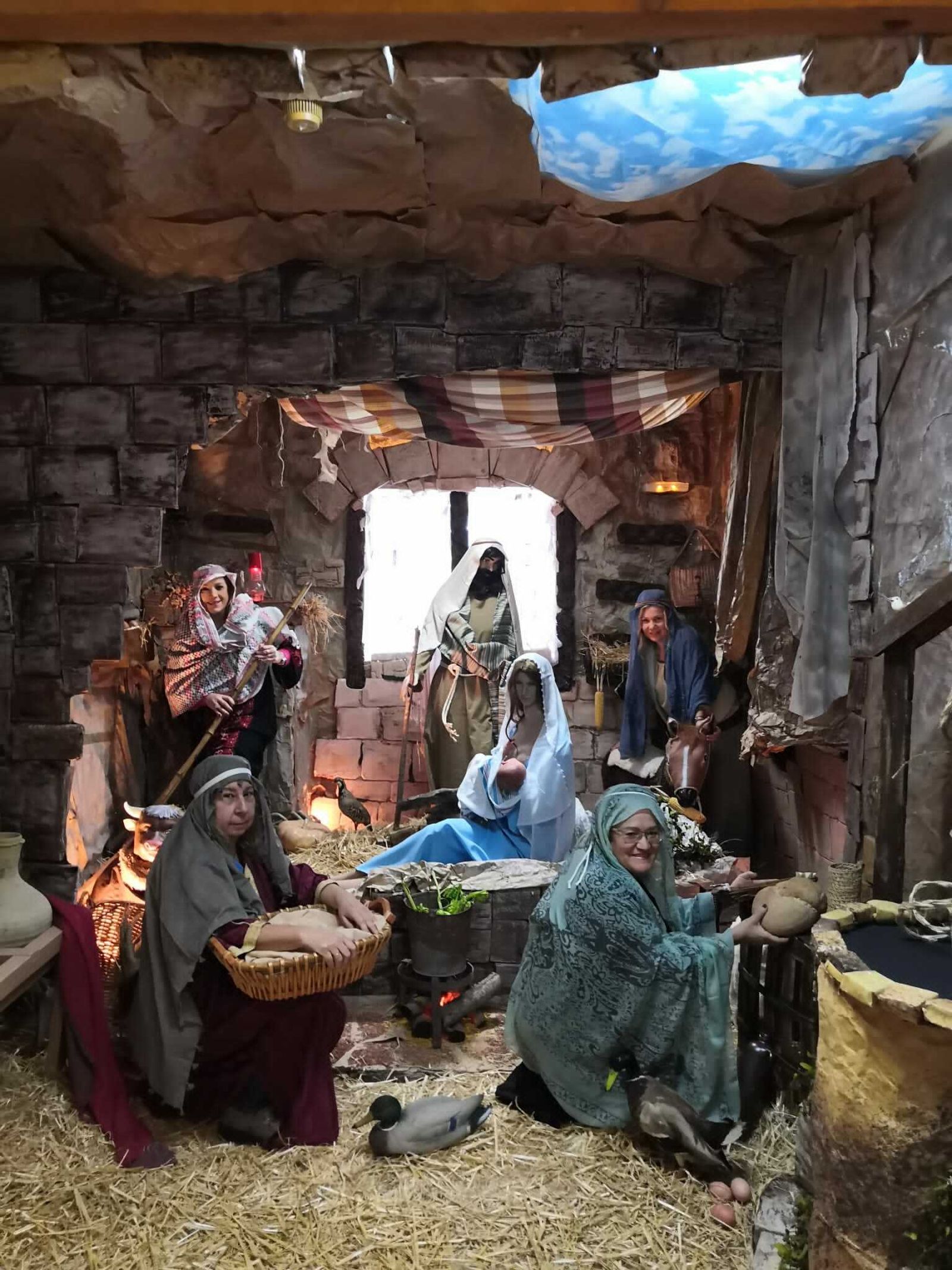 Belén creado en el Paritorio del Hospital de Puerto Real