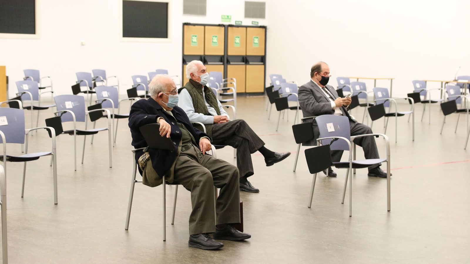 Acusados en el caso ‘Poniente’ durante la vista oral.