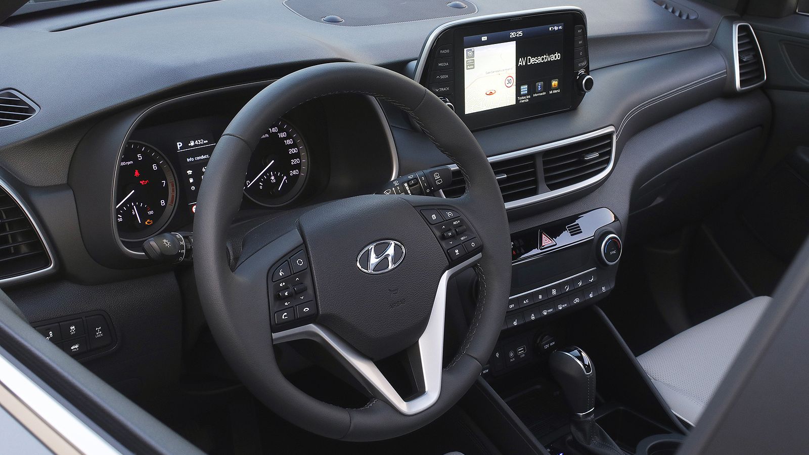 Interior del Hyundai Tucson.