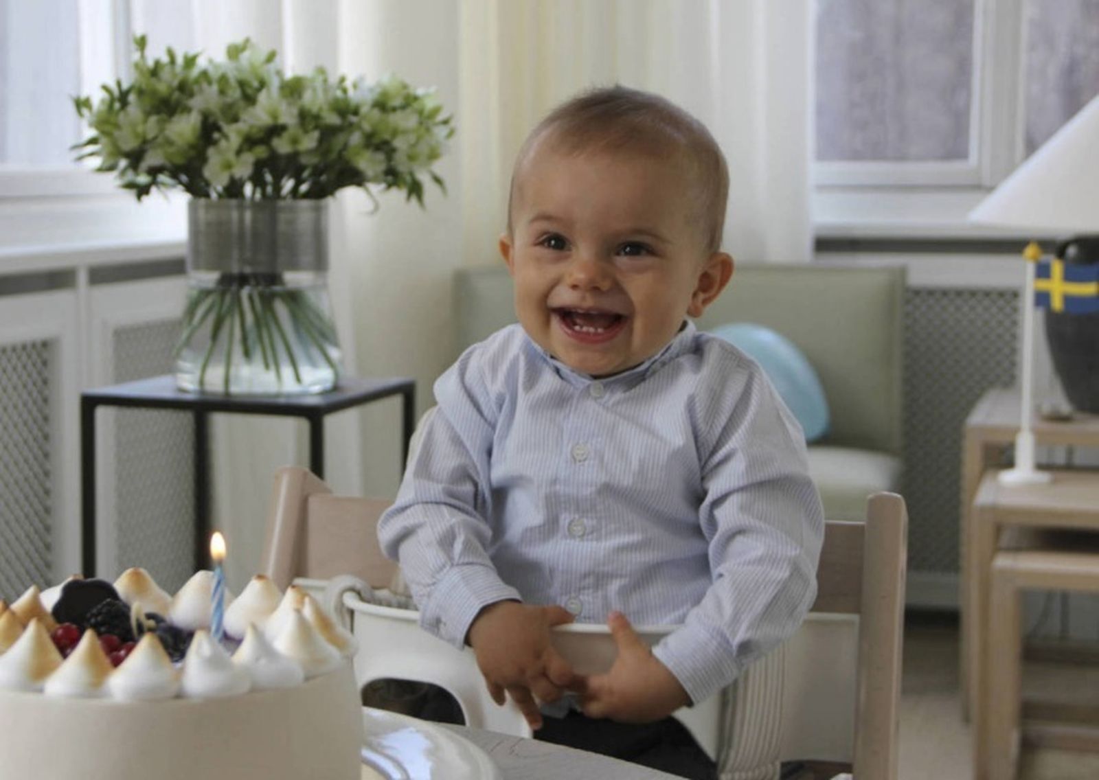 El primer cumpleaños del príncipe Óscar de Suecia