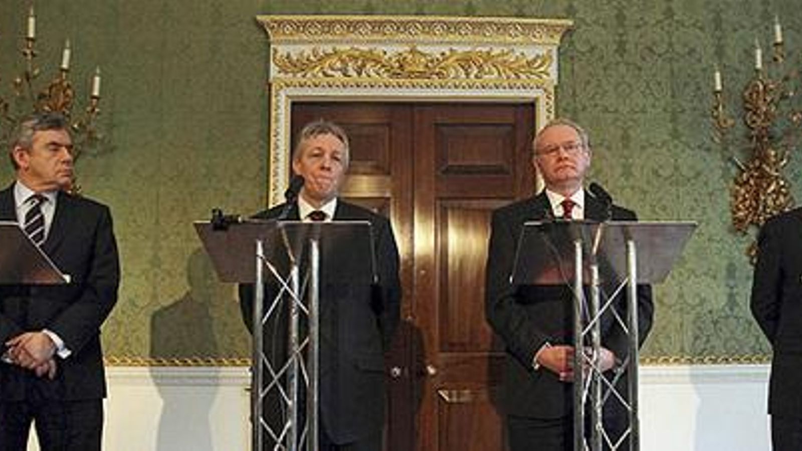 Una imagen del acuerdo de paz en el Ulster.