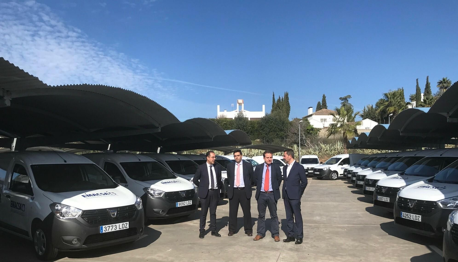 Momento de la presentación de los 24 nuevos vehículos.