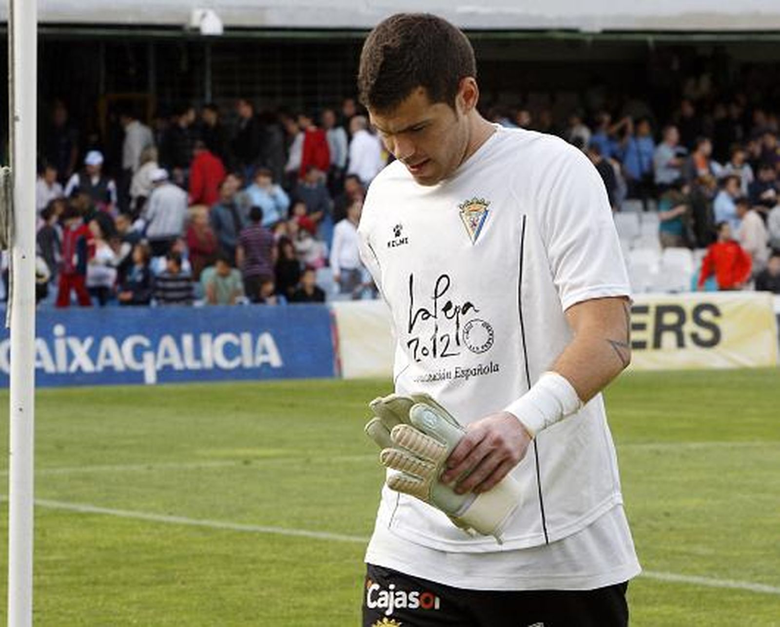 Dani Miguélez perdió su imbatibilidad recibiendo dos tantos. 

Foto: LOF