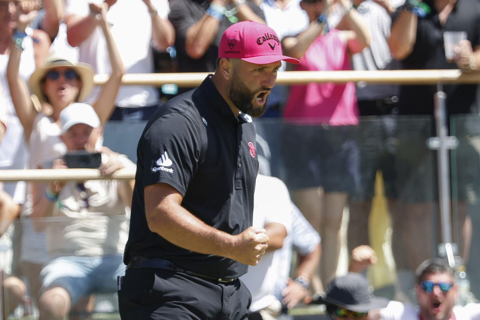 Jon Rahm celebra uno de sus mágicos golpes en una foto de archivo.