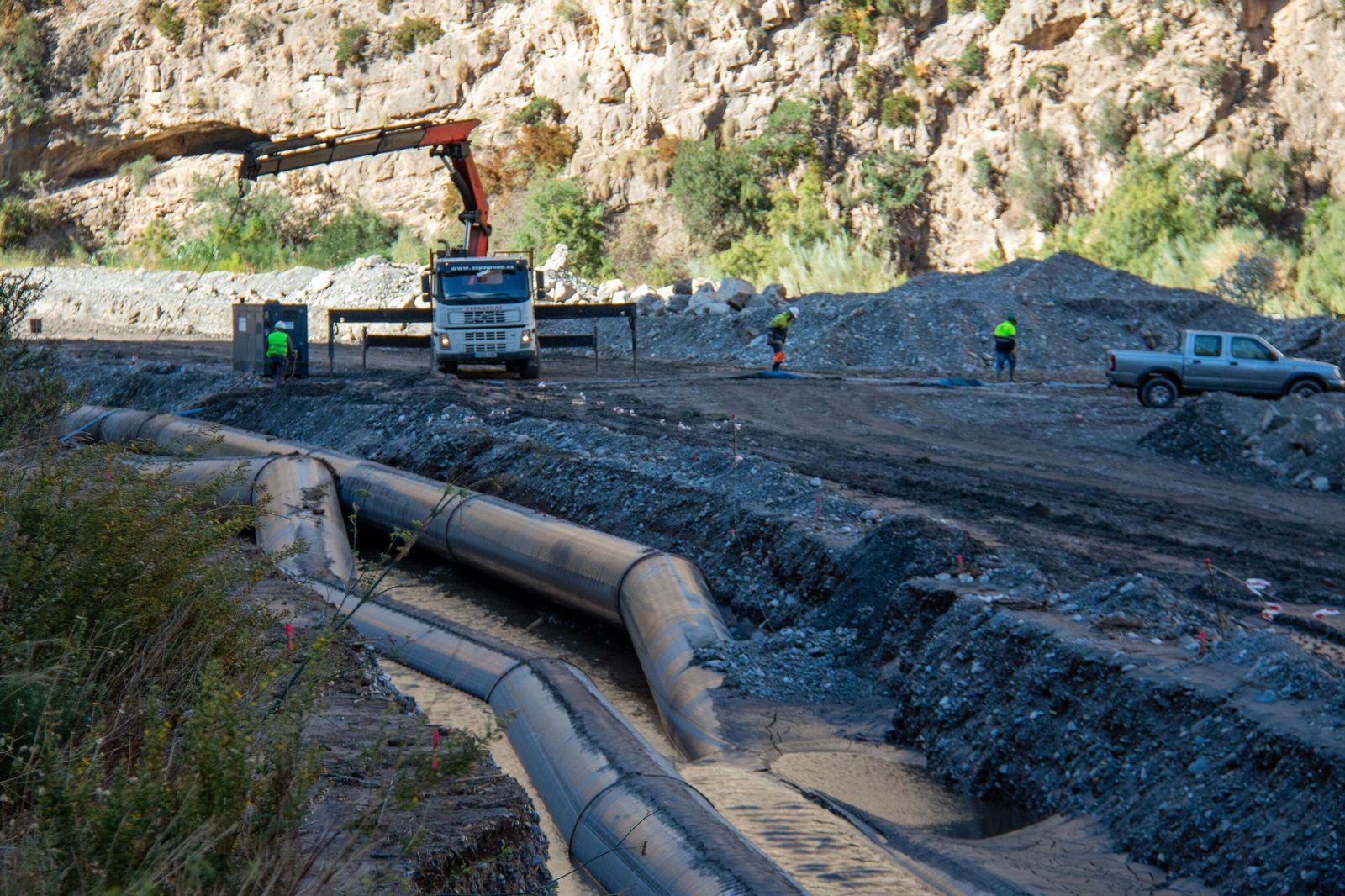 Obras en las canalizaciones de Rules