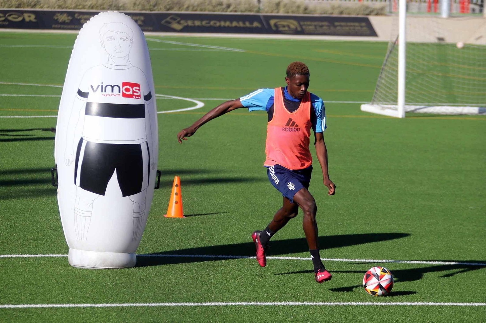 Imágenes del entrenamiento del Recre