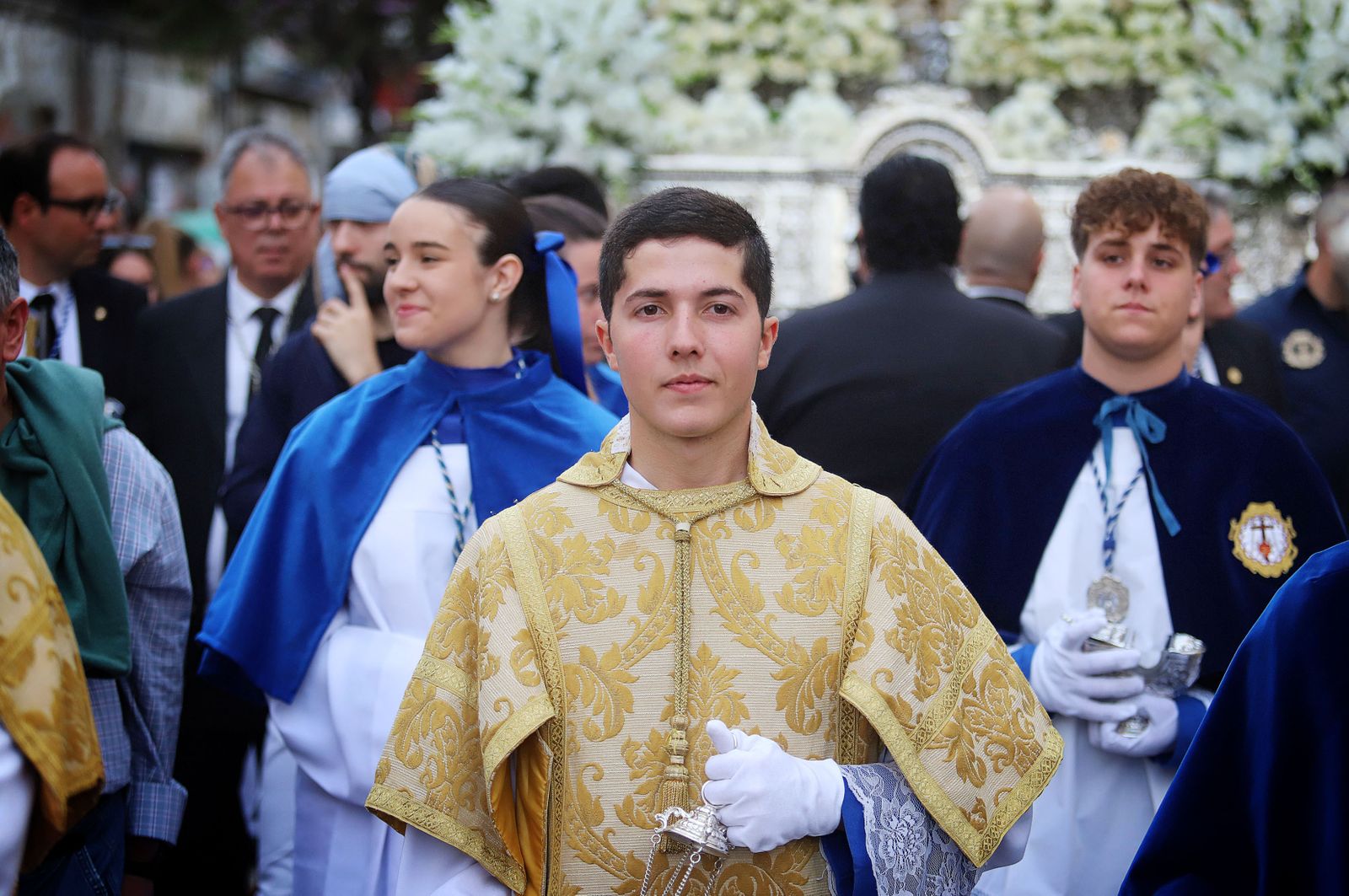 Imágenes de la procesión de la Virgen de los Dolores por Las Colonias