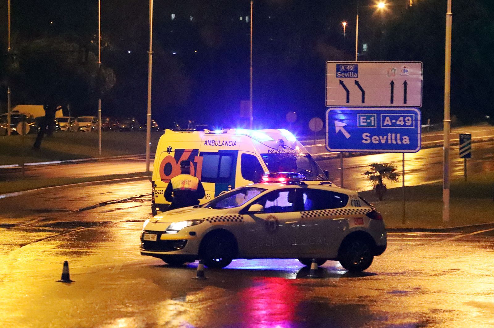 Accidente de tráfico en la Avenida Andalucía el pasado mes de noviembre.