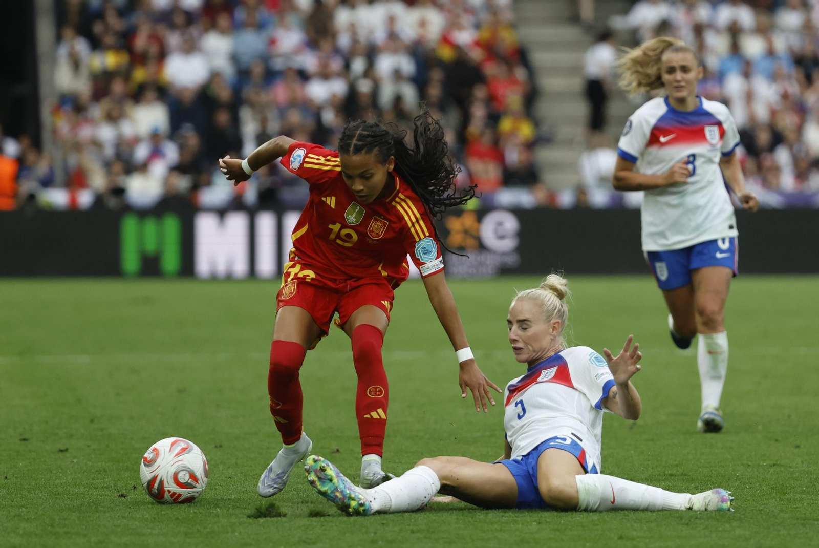 Las mejores imágenes de la final España - Inglaterra de la Eurocopa femenina