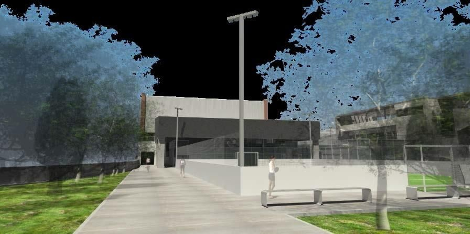 Recreación del futuro Estadio de la Juventud