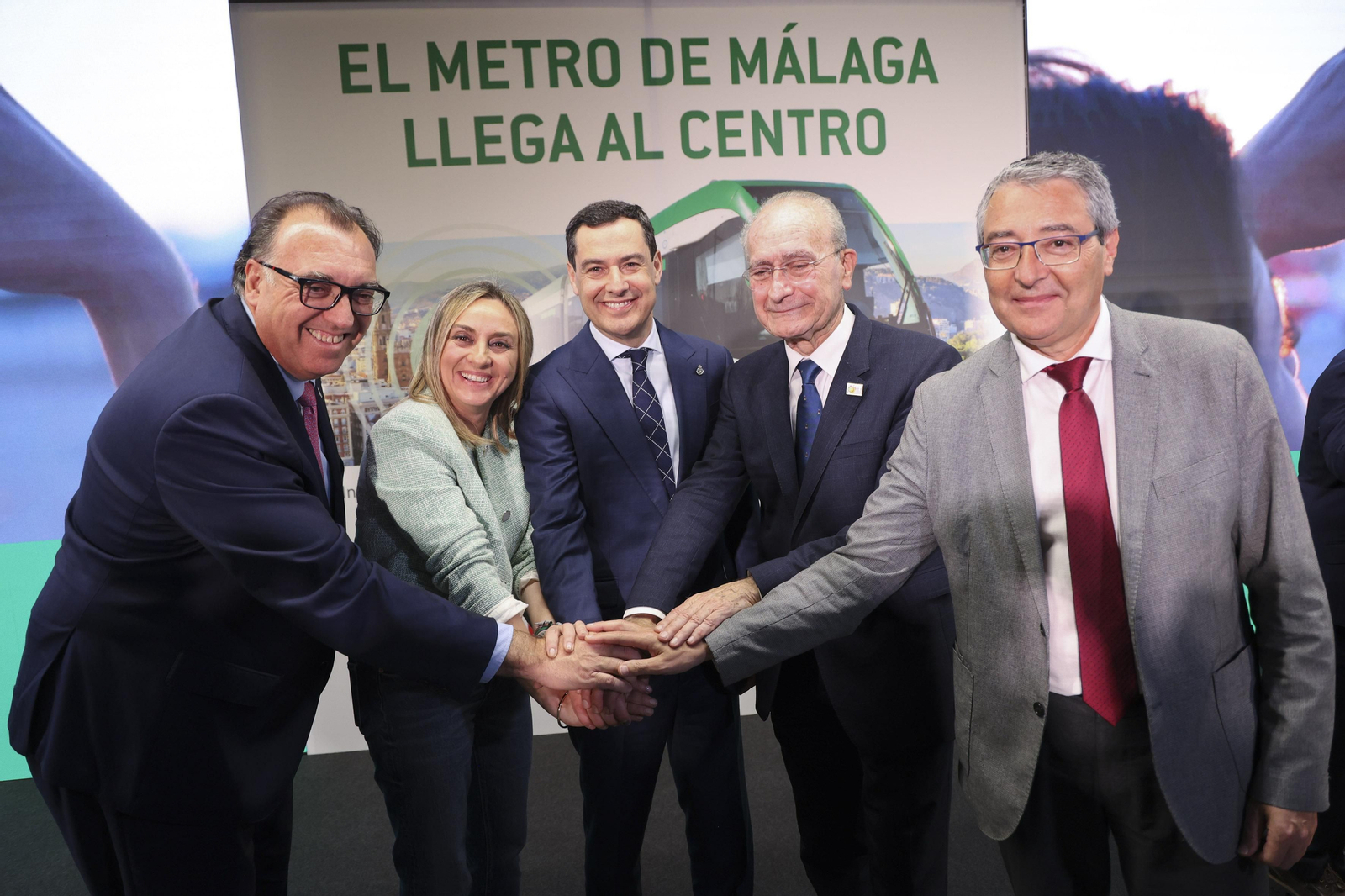 Las fotos de la inauguración del Metro al centro de Málaga