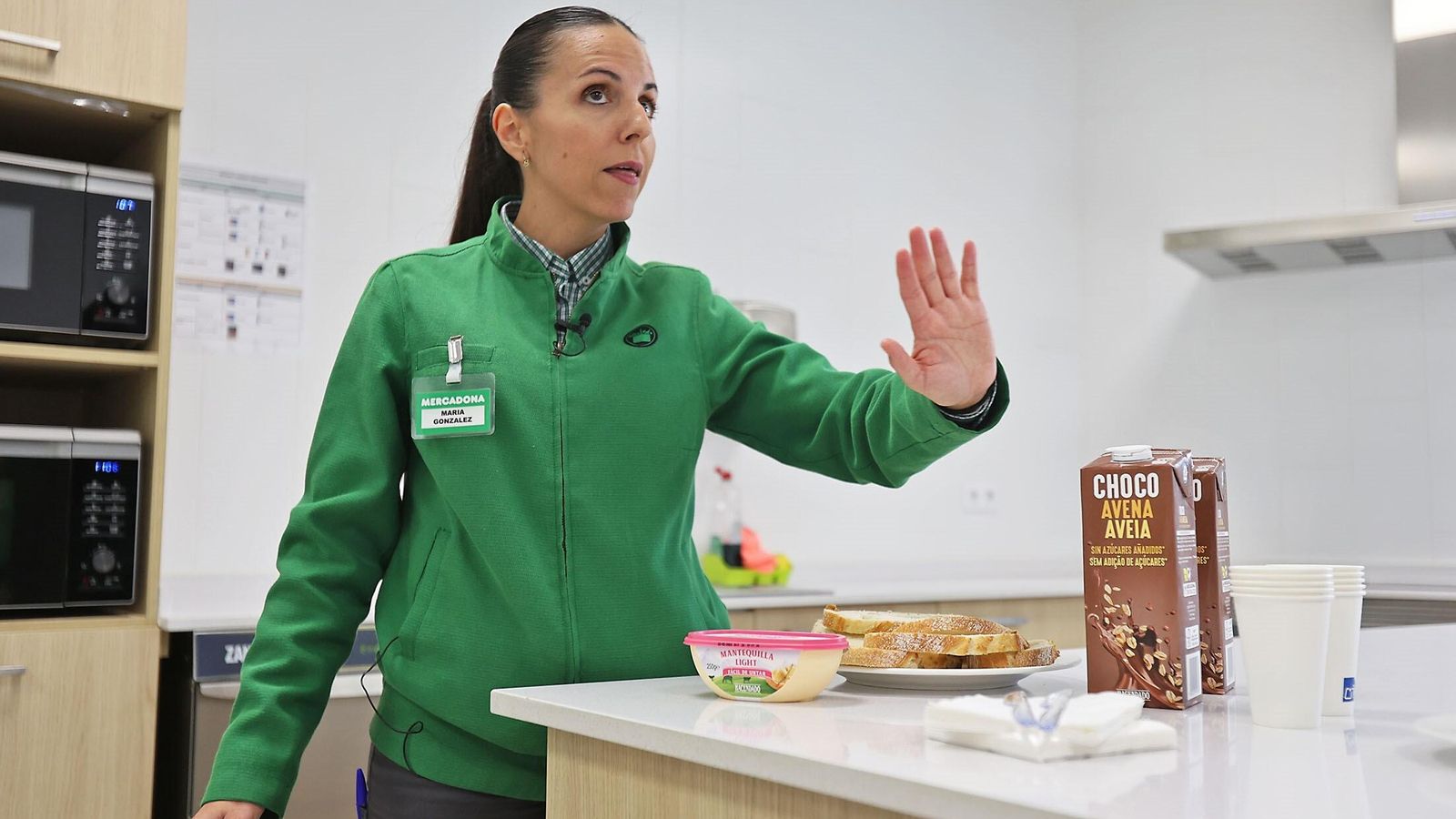 María González, especialista de mantequillas, margarinas, nata, bechamel y leche condensada