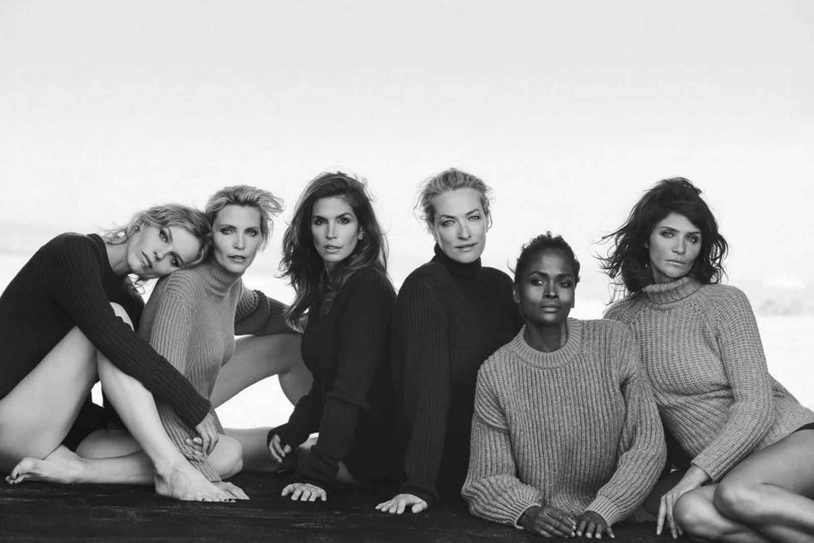 Naomi Campbell, Linda Evangelista, Tatjana Patitz Christy Turlington y Cindy Crawford.