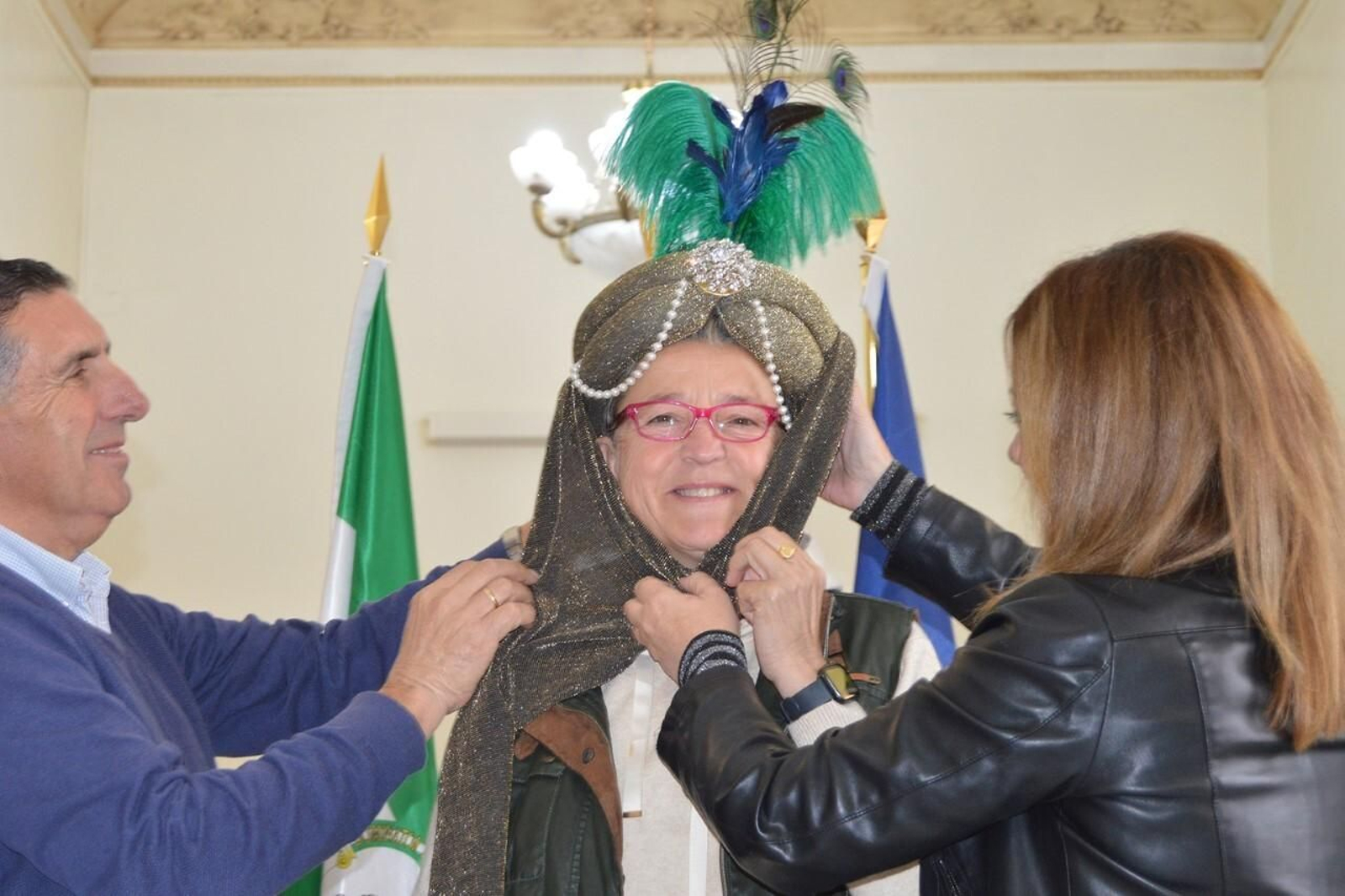 Acto de coronación de los Reyes Magos en San Juan del Puerto