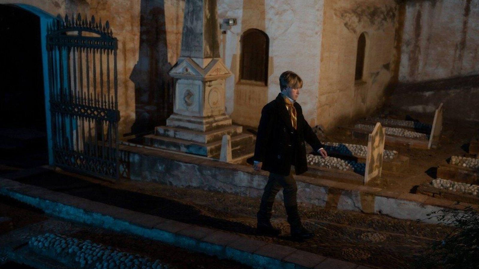 Uno de los personajes caracterizados durante la visita.