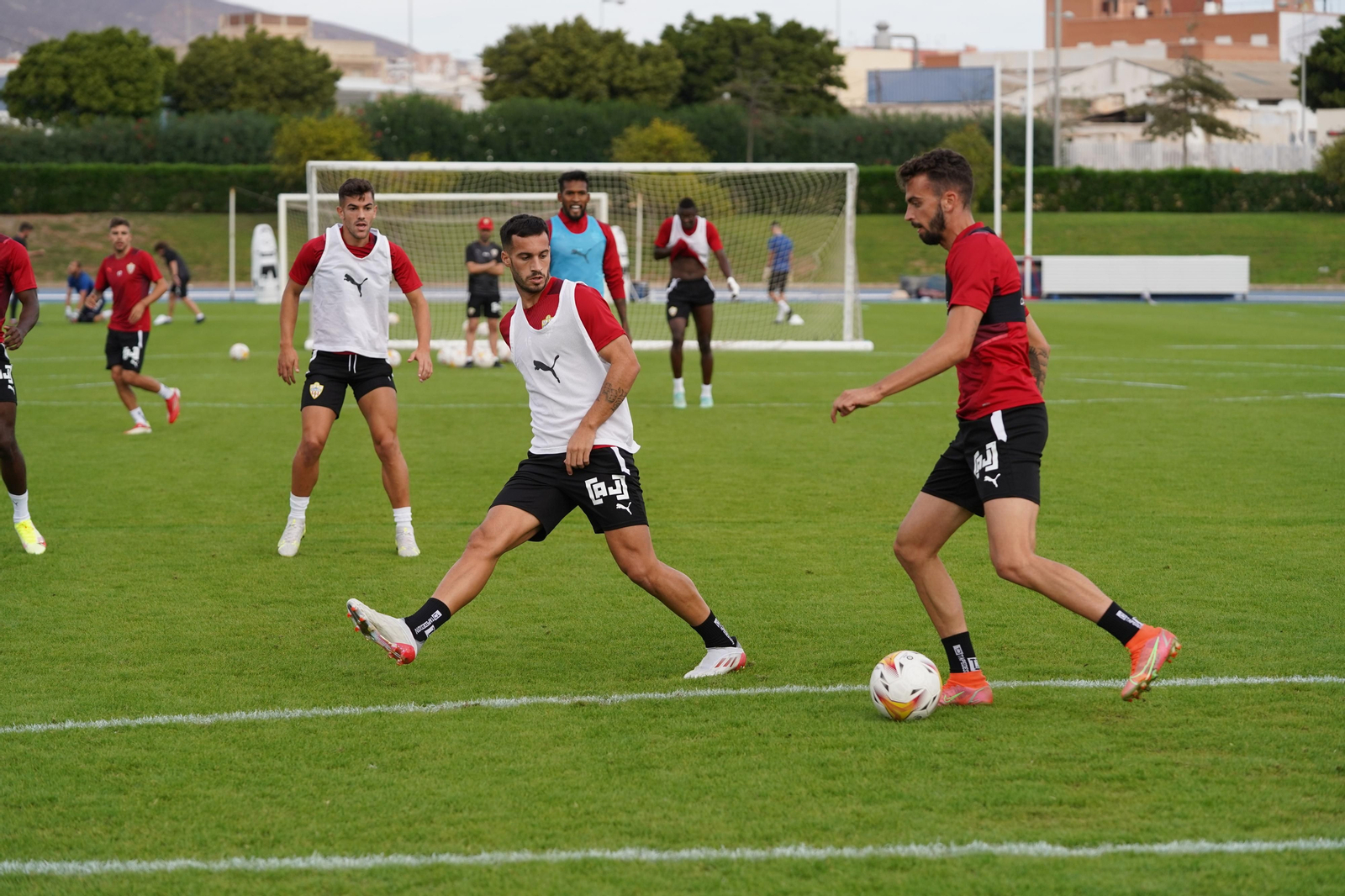 Centelles durante un entrenamiento en el anexo Mediterráneo