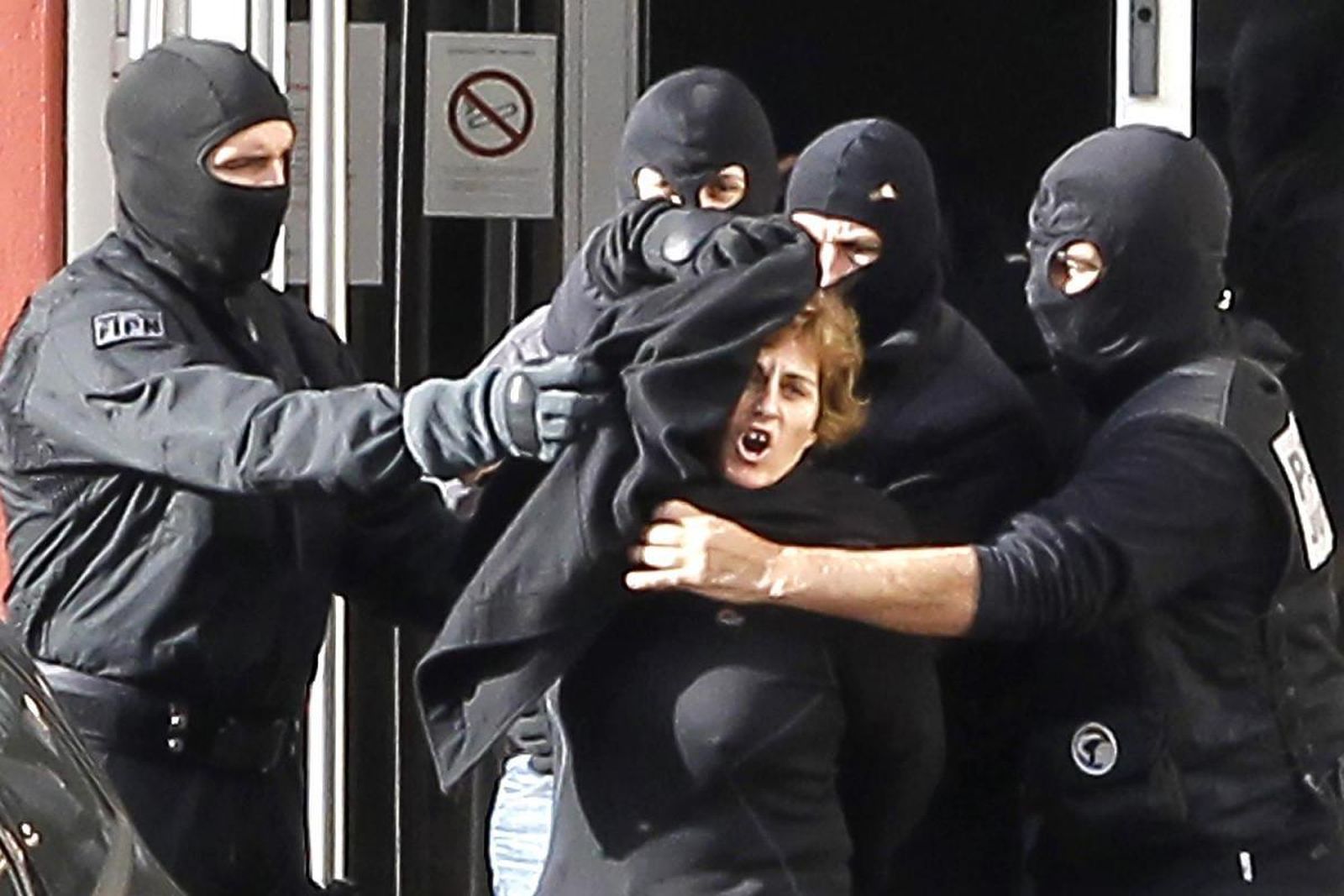 La etarra Izaskun Lesaka cuando fue detenida en 2012