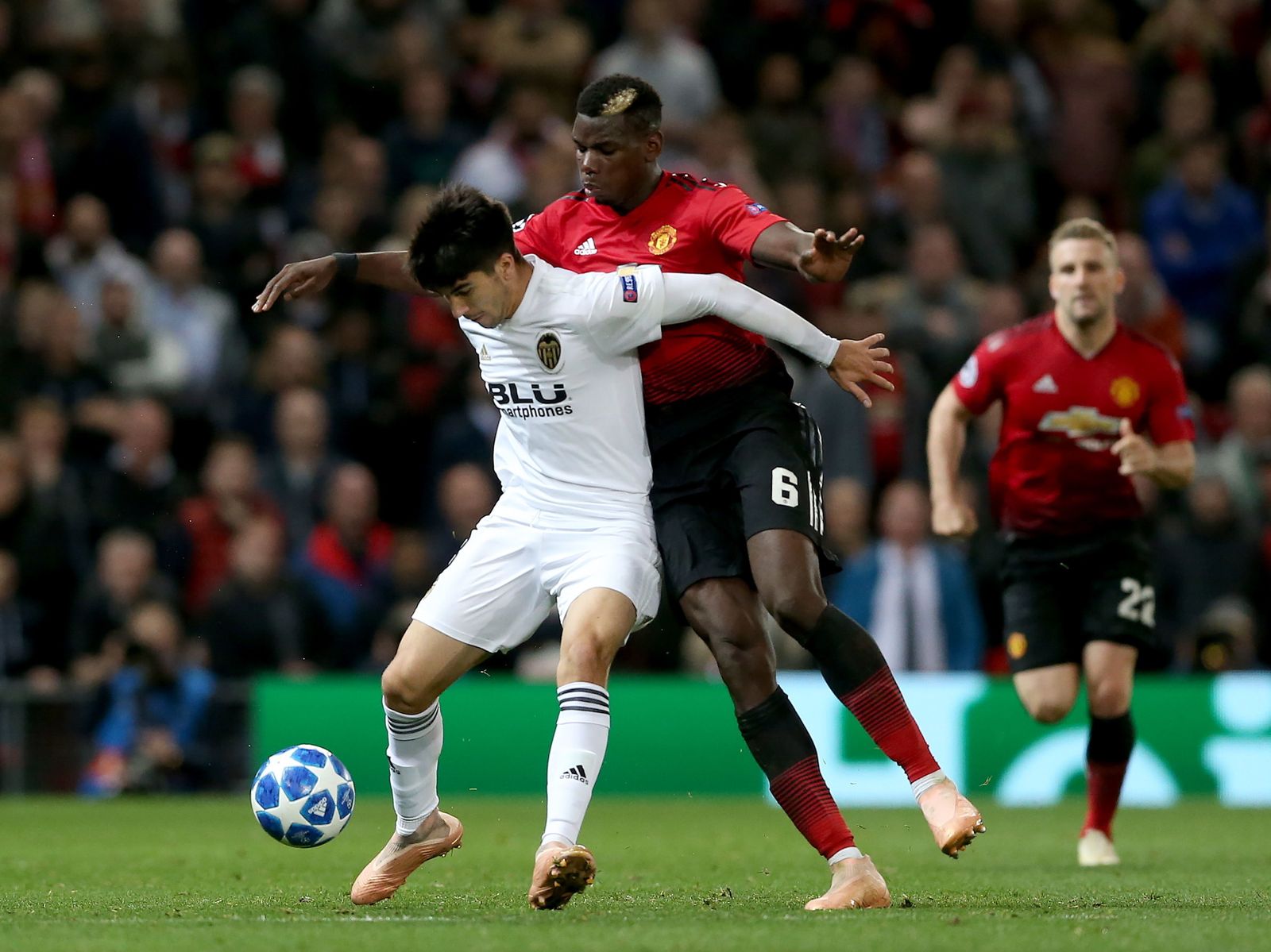 El Manchester United-Valencia, en imágenes