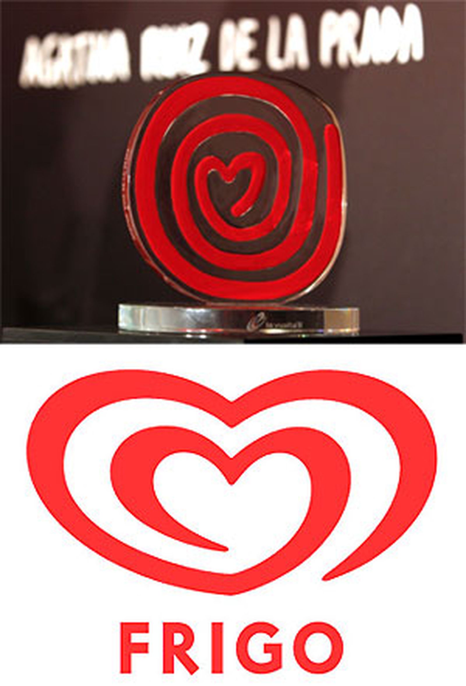 Agatha Ruiz de la Prada se 'inspira' en el logo de Frigo para el trofeo de la Vuelta