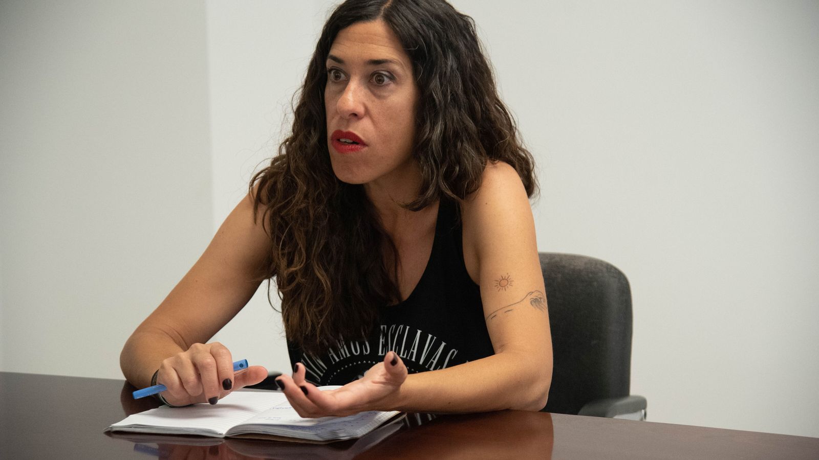 Blanco, durante la entrevista.