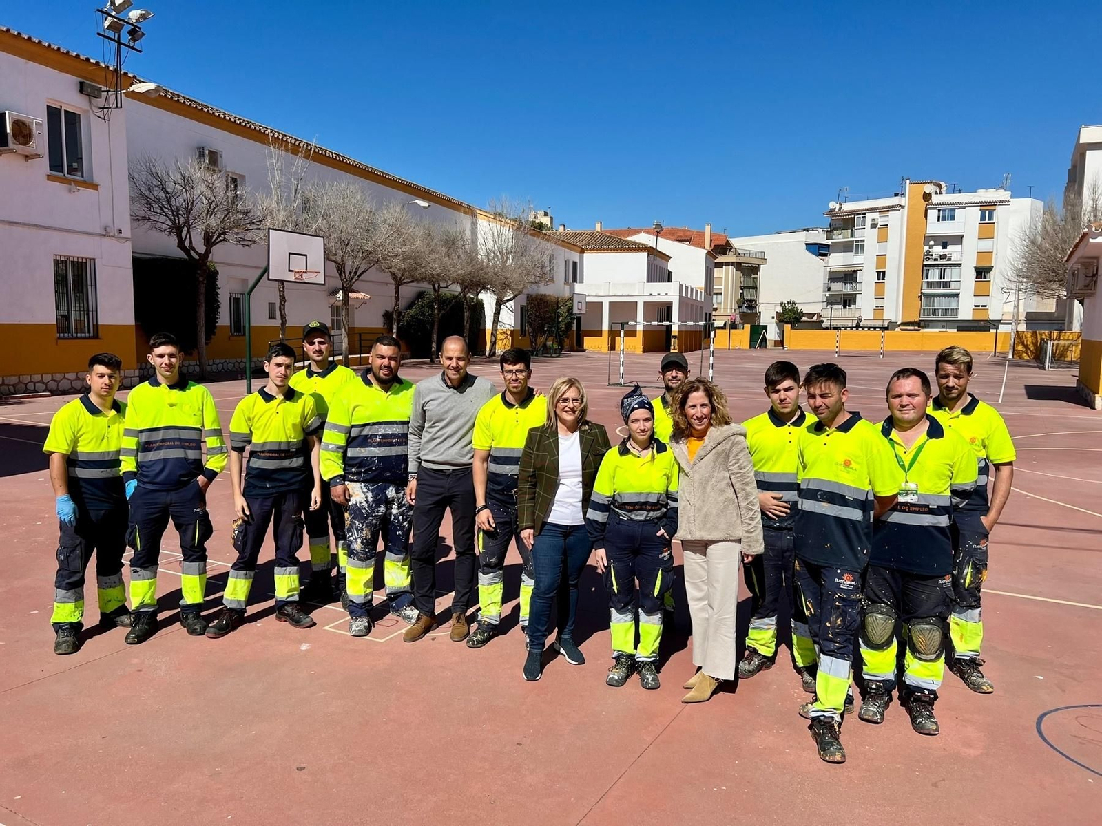 La visita institucional a los trabajos que se están desarrollando durante la Semana Blanca.
