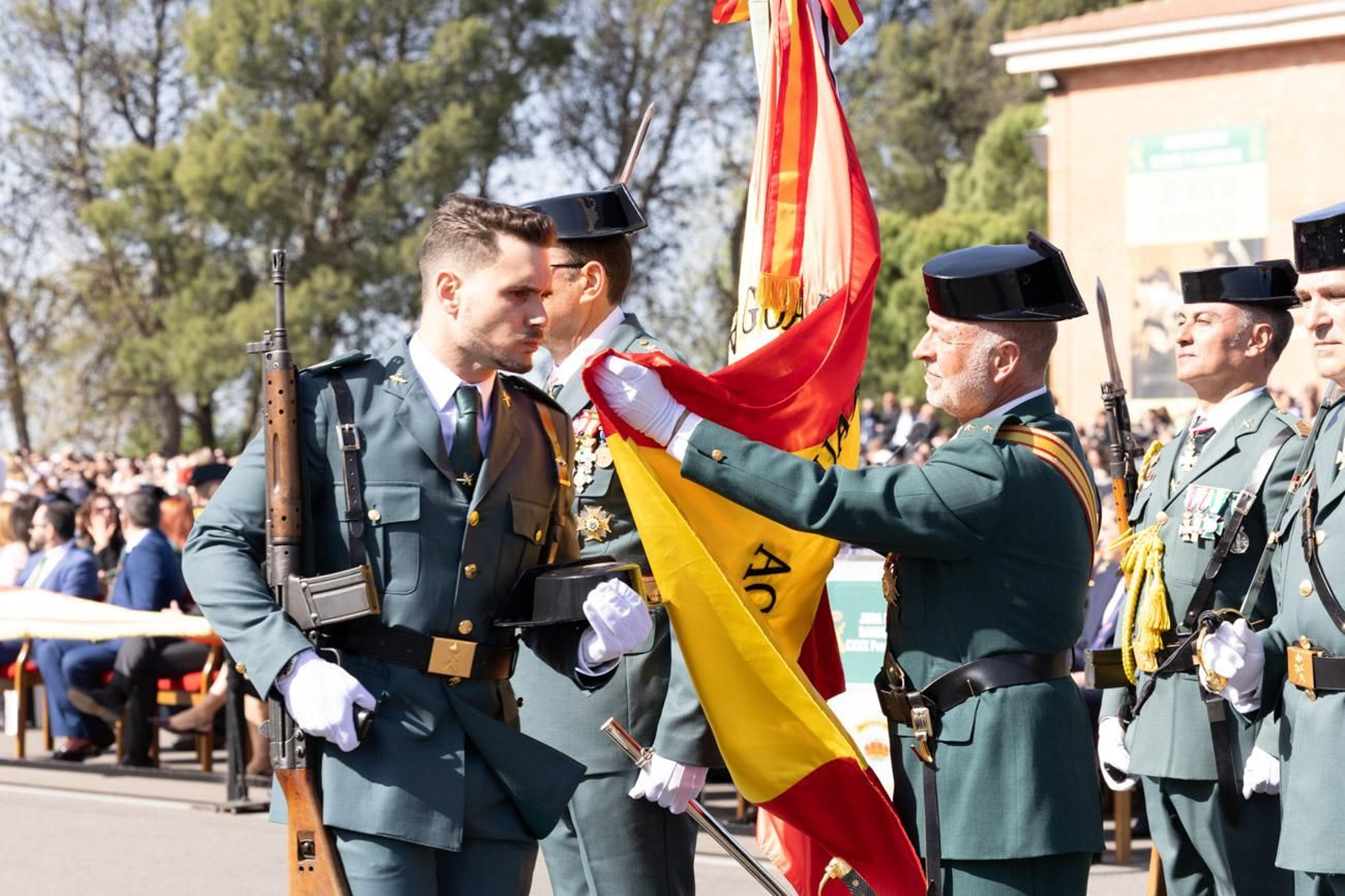 Acto de jura de bandera de la 130ª promoción de guardias civiles de la Academia de Baeza