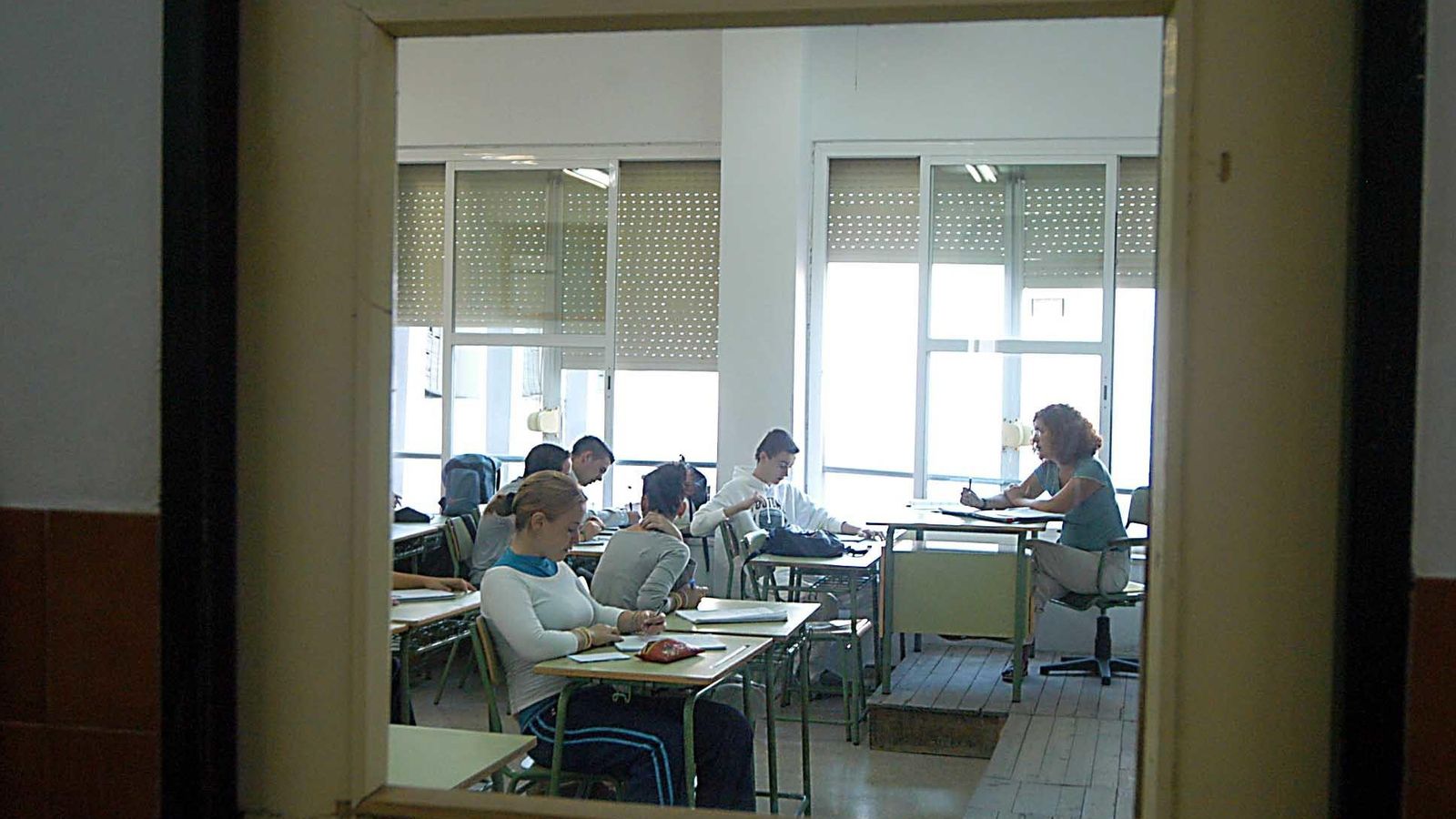 Clases en el IES Velázquez, en el Casco Antiguo de Sevilla.