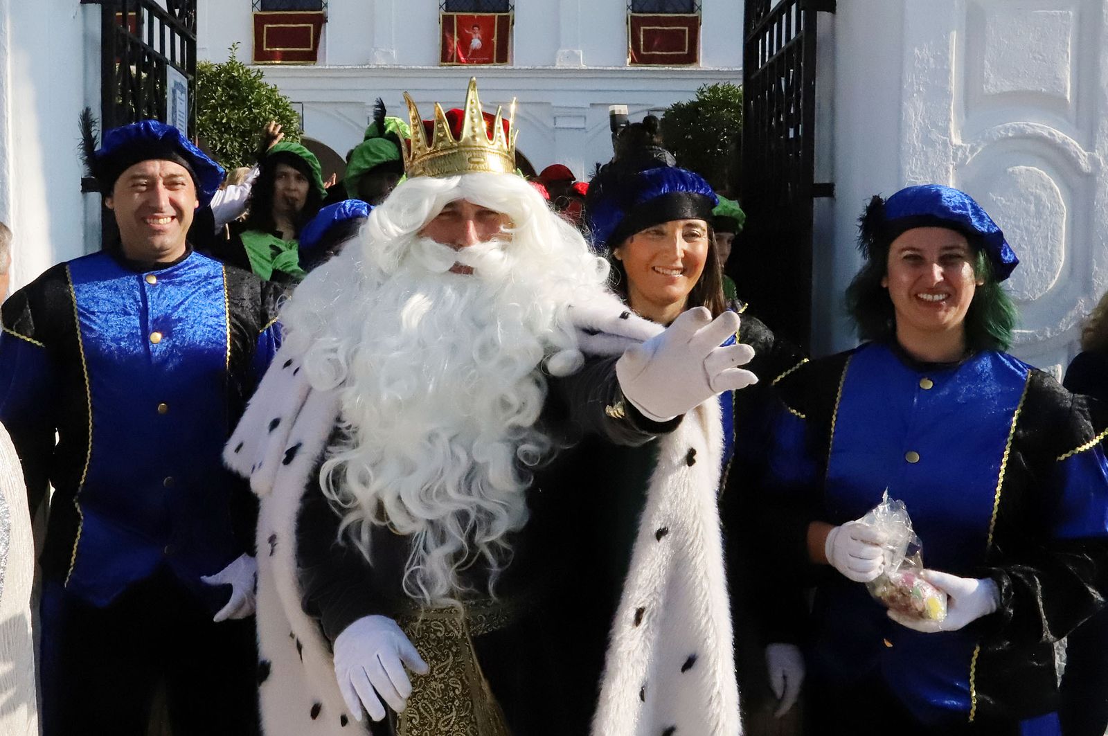 Imágenes de los Reyes Magos de Huelva en el Santuario de La Cinta