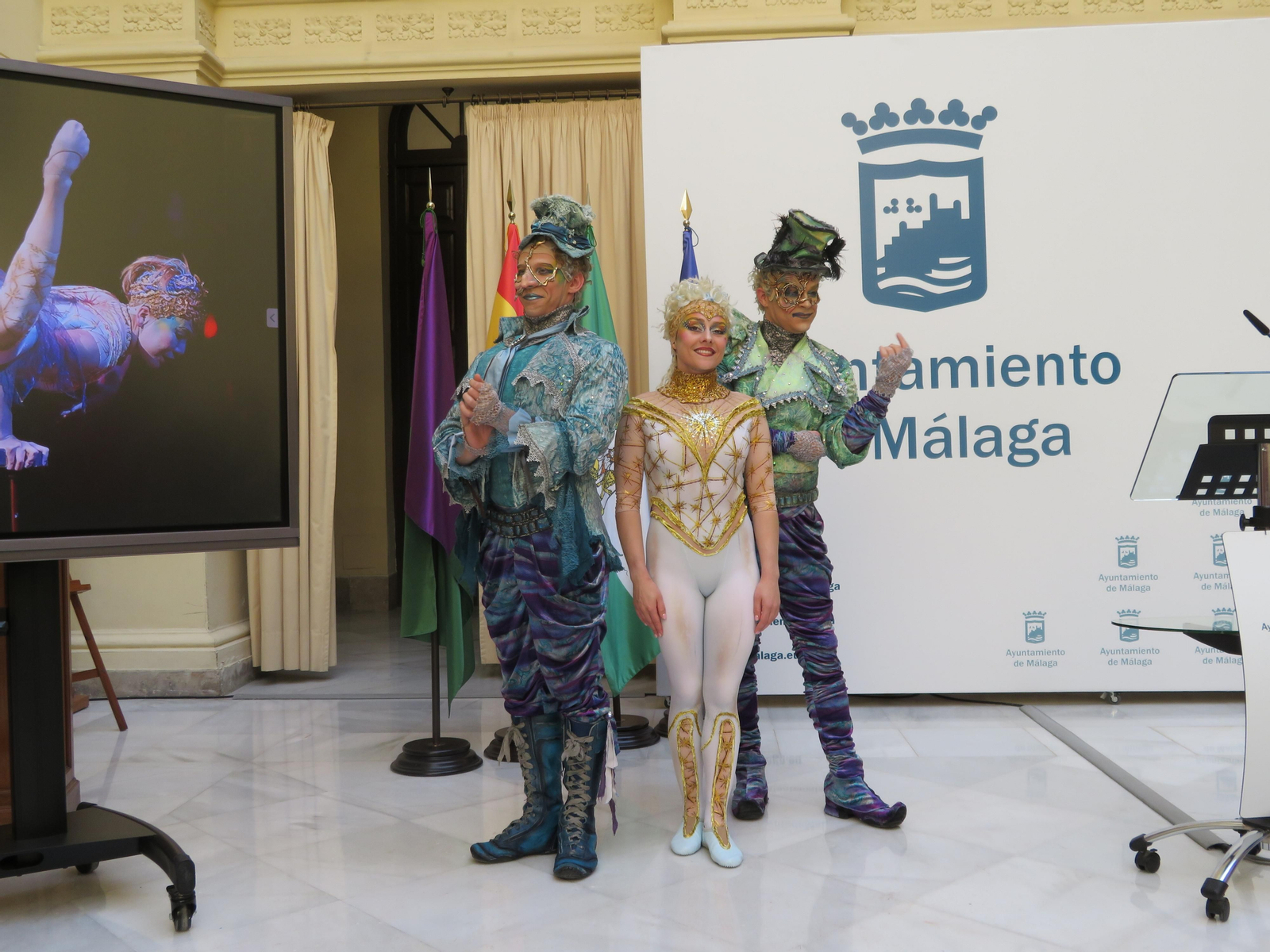 Los artistas Alexander Bezyulev,  Katherine Ellen Redmon y Vincent Lavoie