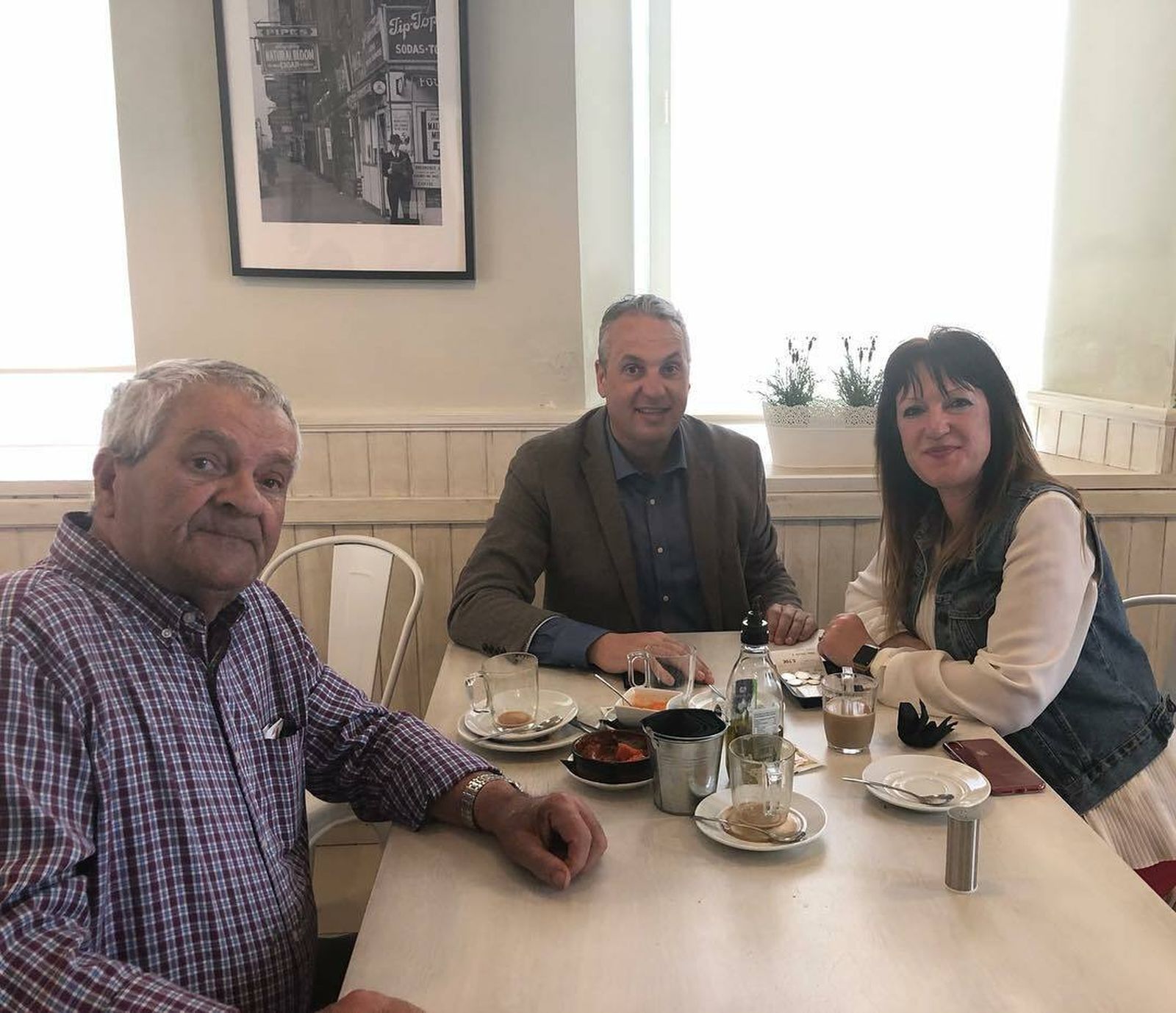 Antonio Ruiz, Juan Carlos Ruiz Box y Sandra Ruiz.