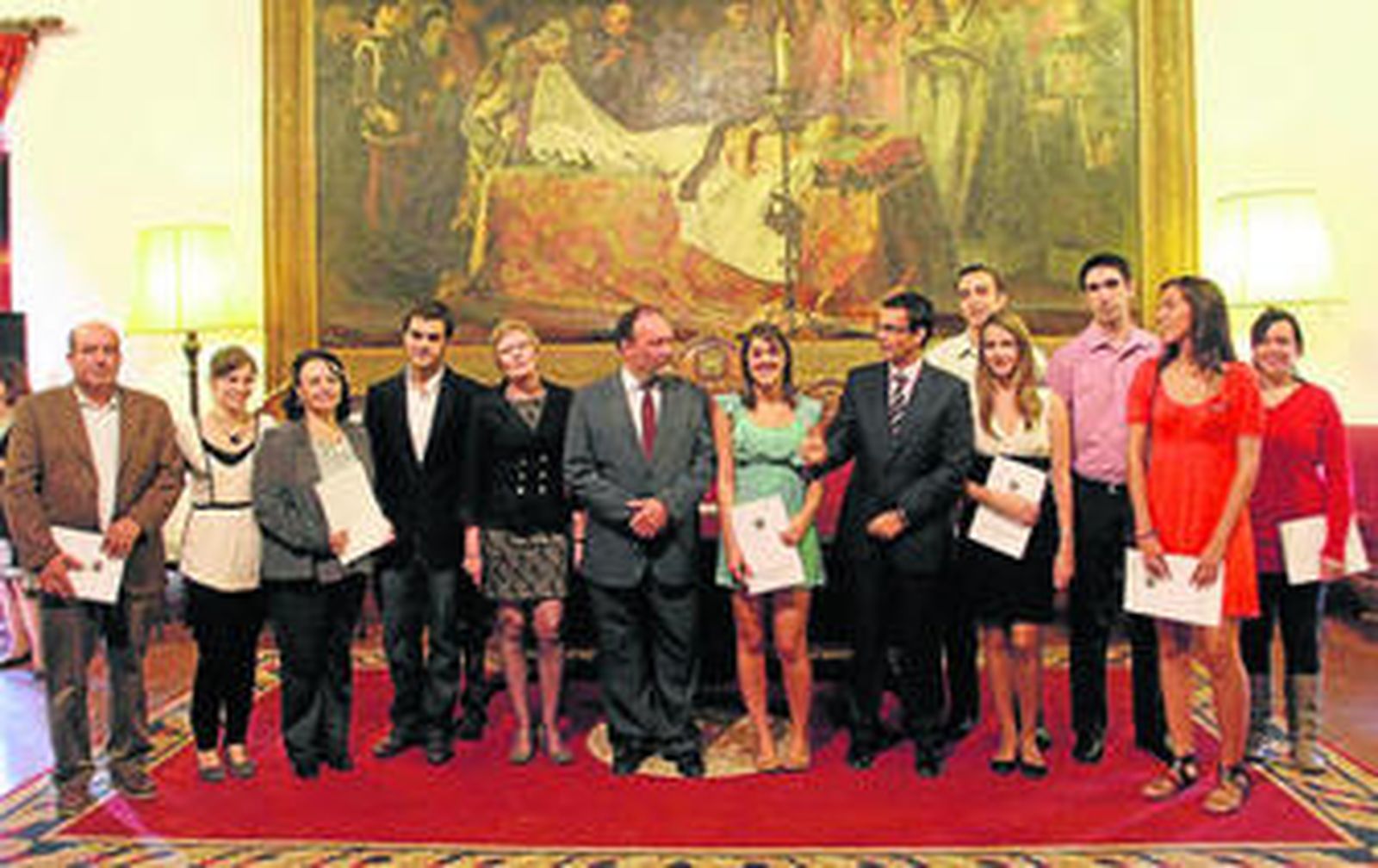 Los galardonados en la primera edición de los premios a la Excelencia en la Movilidad Internacional de Estudiantes de la UGR.