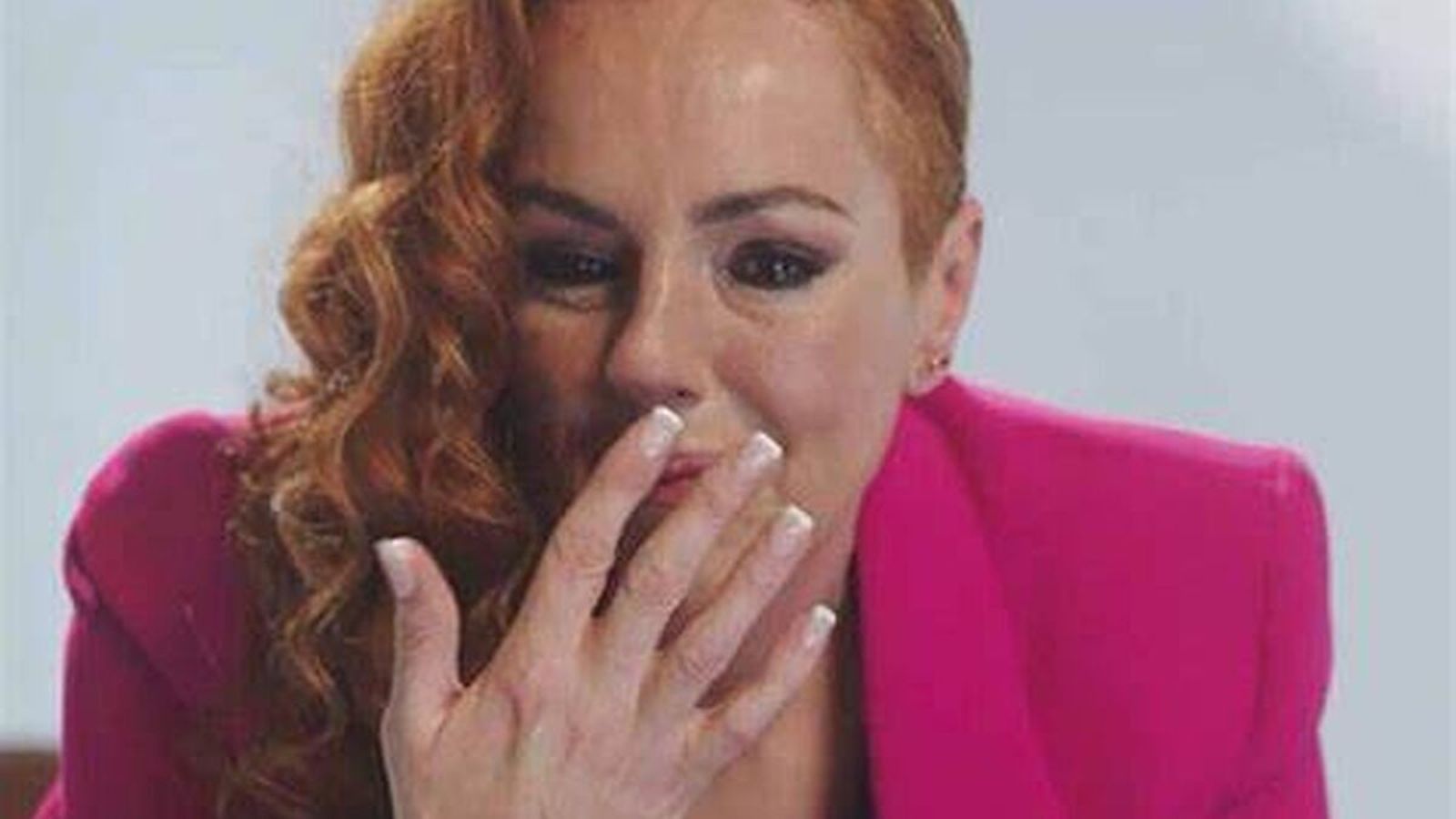 Carrasco, llorando en la primera parte del documental sobre ella emitido la pasada primavera.