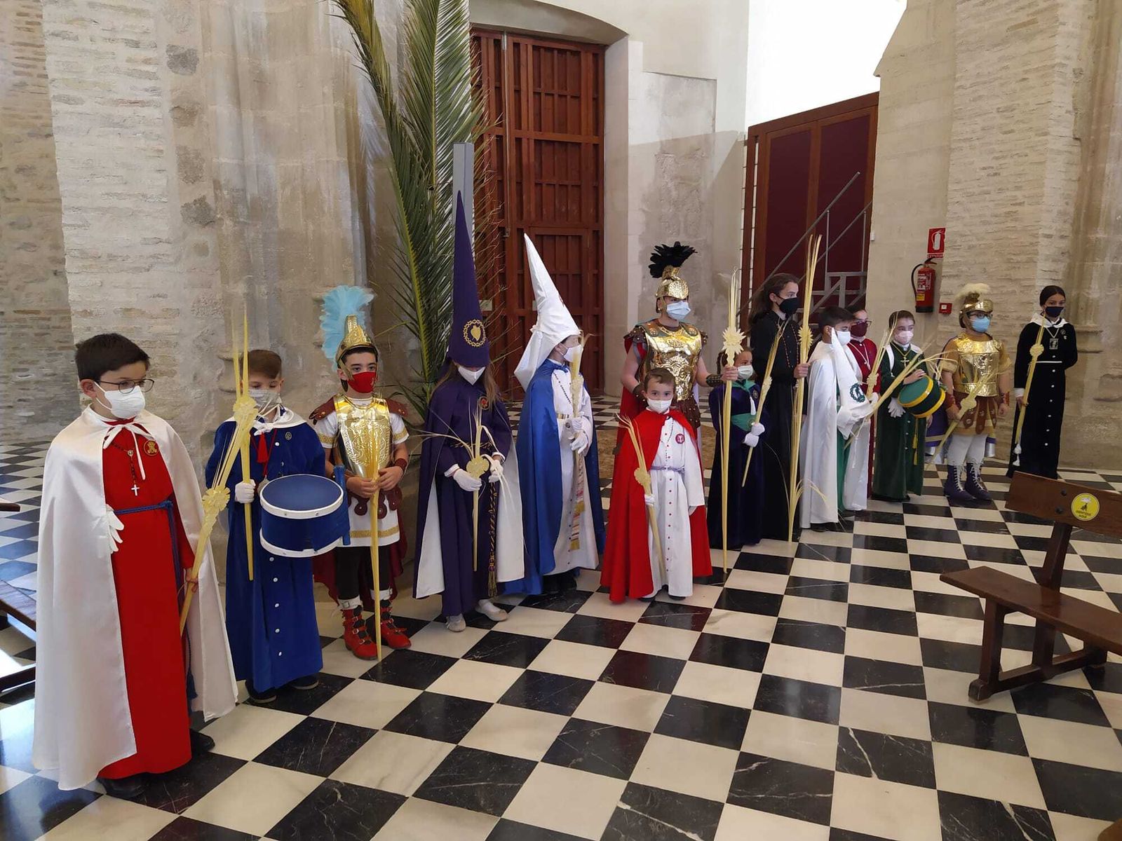 Los niños de Baena protagonizan el Domingo de Ramos.