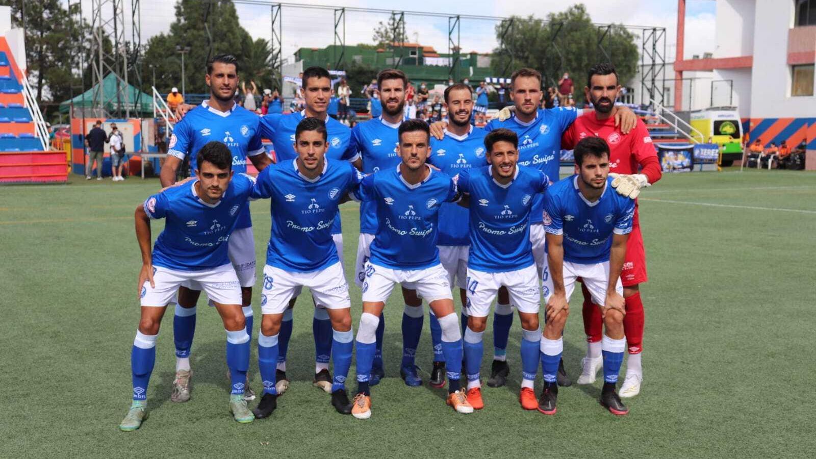 Once inicial del Xerez DFC que ha logrado el primer triunfo como visitante.