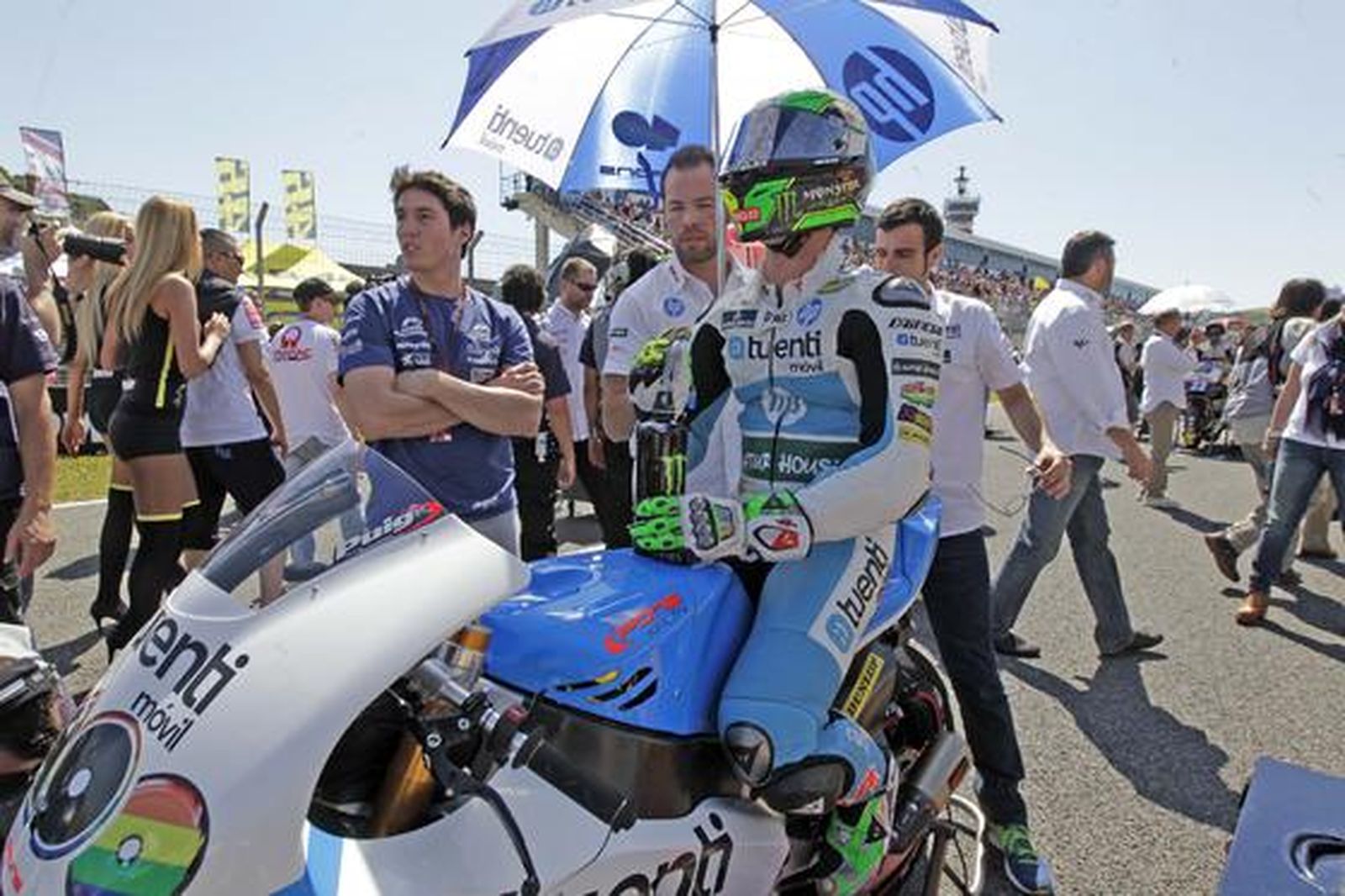 Pol Espargaró logró subir a podio a pesar de un fin de semana difícil.

Foto: Manuel Aranda