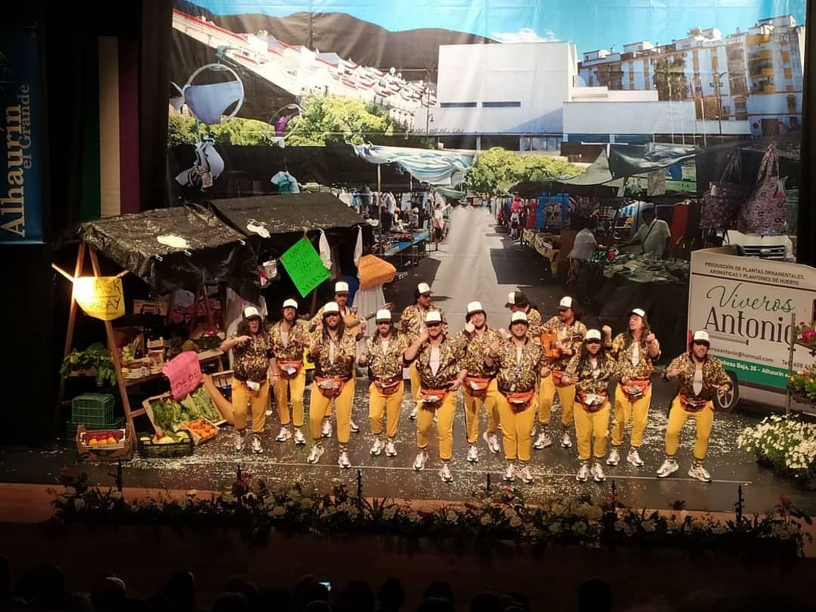 Una de las imágenes de las semifinales del carnaval de Alhaurín el Grande