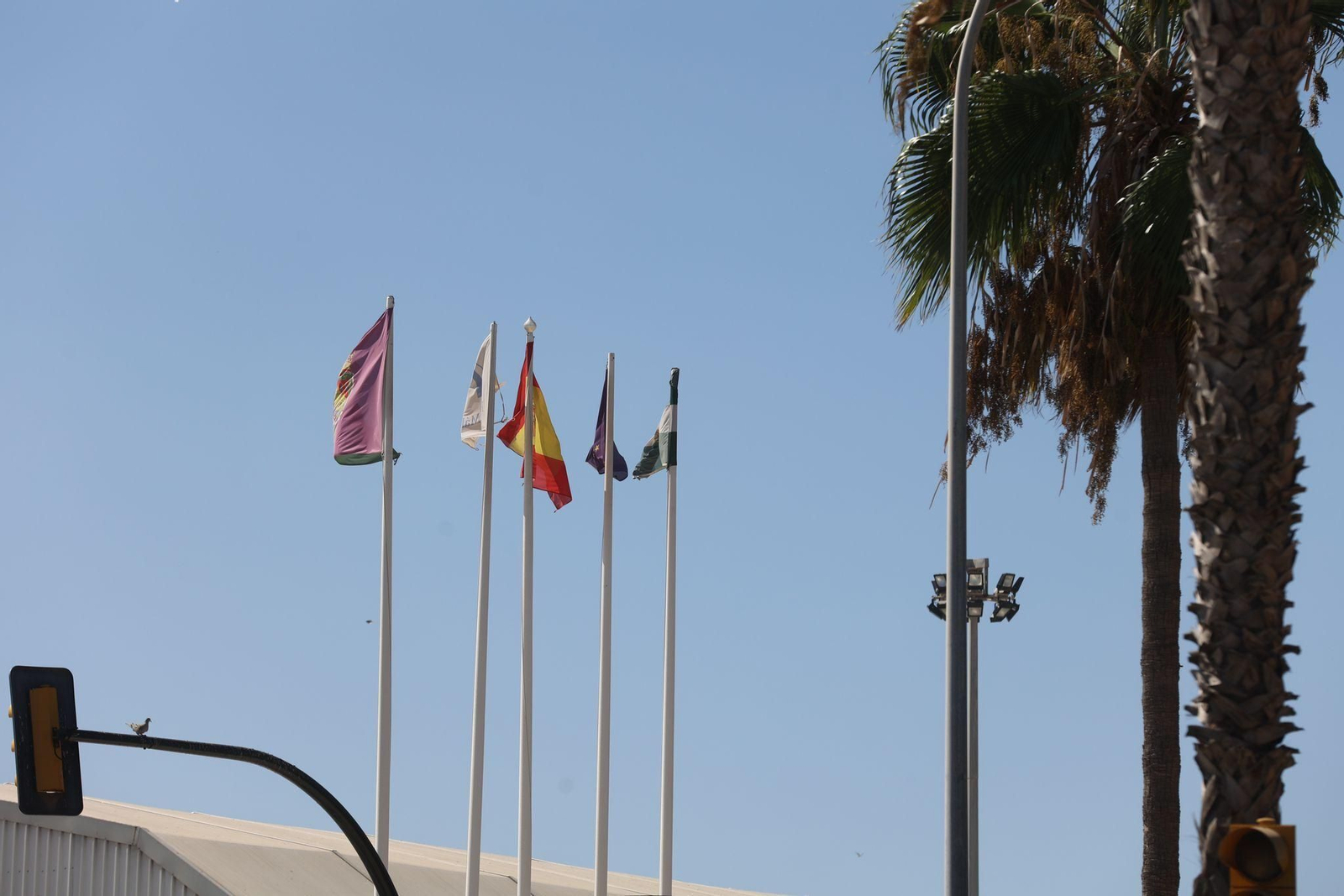 Las fotos del día de fuertes vientos en las playas de Málaga