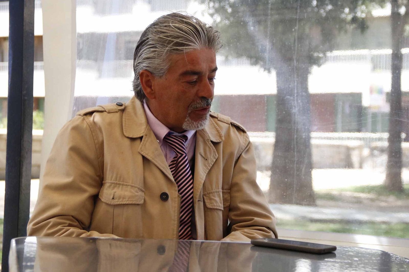 Ignacio Martínez momentos después de la vista celebrada durante la mañana de ayer.