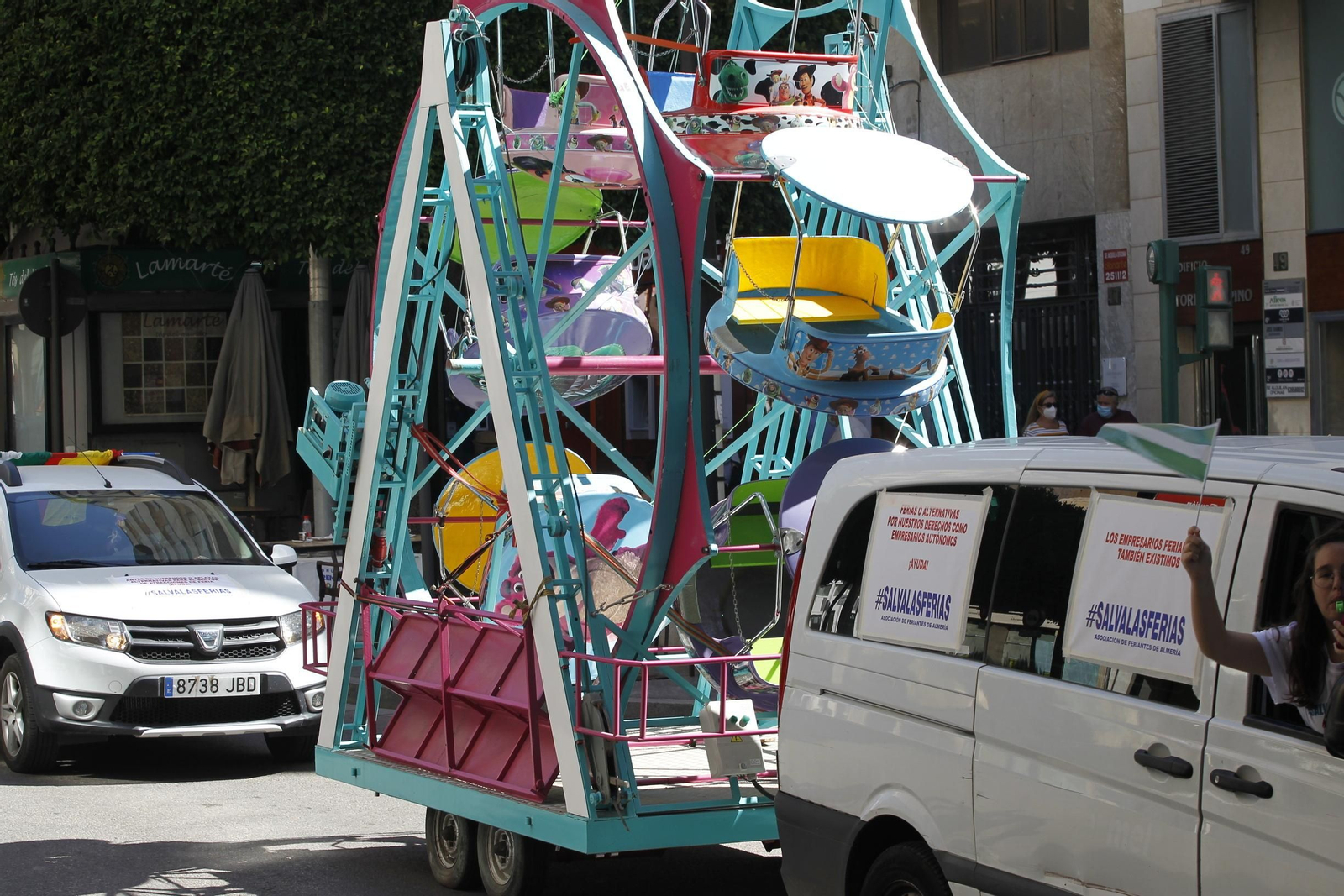 Fotogalería manifestación feriantes. Almería