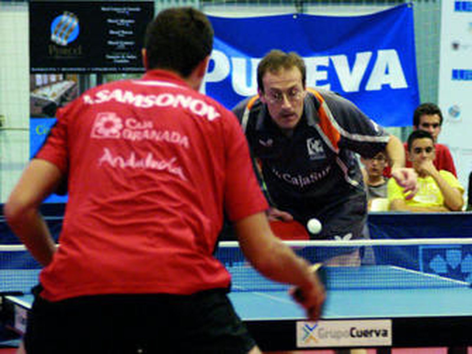 José Luis Machado, en su partido ante Samsonov.