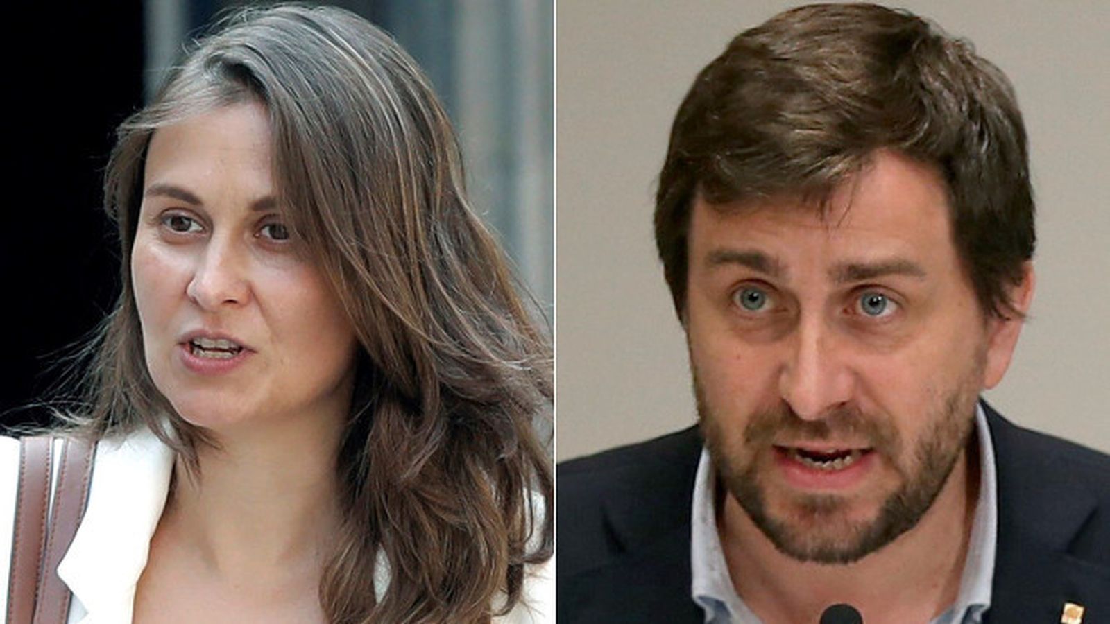 Los ex 'conseller' Meritxell Serret y Antonio Comín.