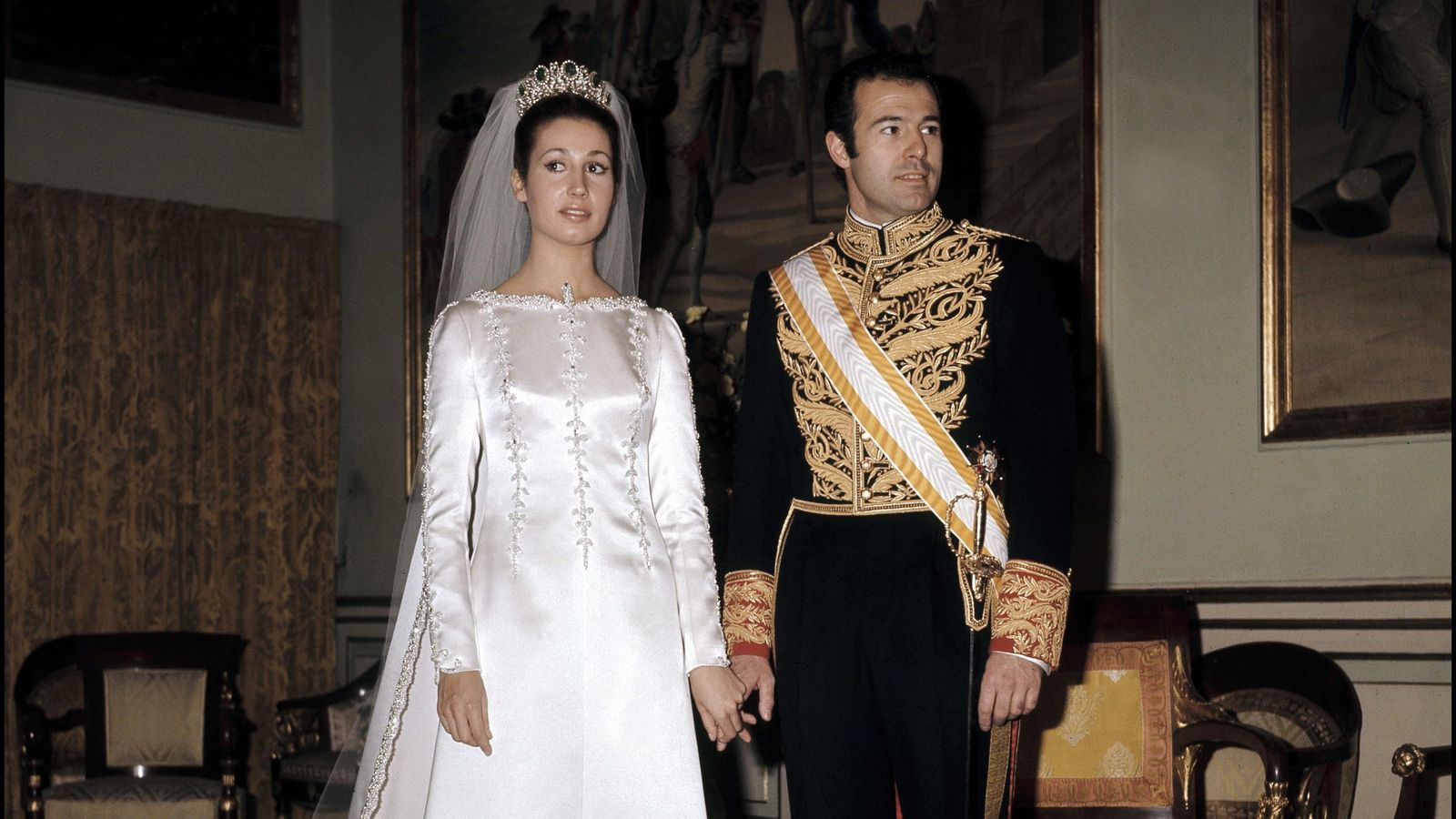 Alfonso de Borbón en su boda con Carmen Martinez Bordiú