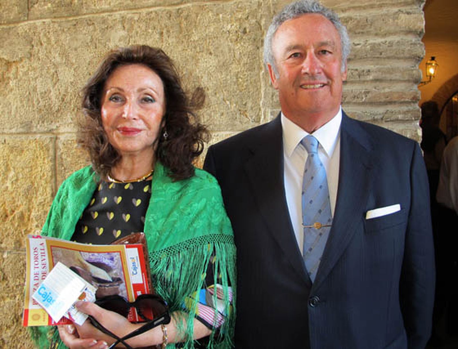 María Luisa Villamarín y el ganadero Jaime Guardiola.

Foto: Victoria Ramírez