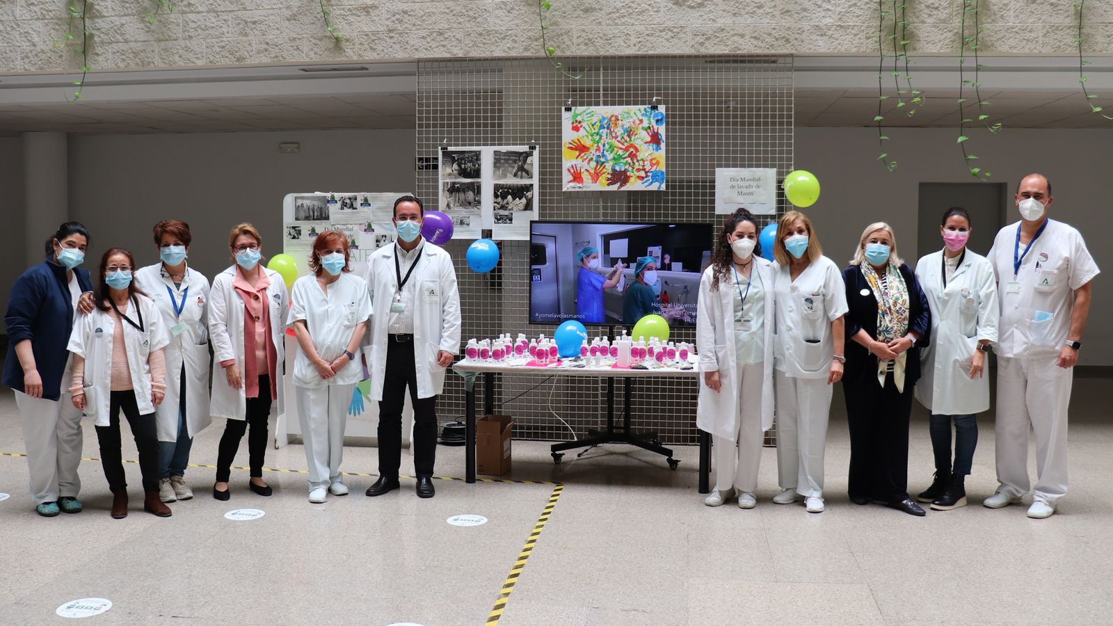 El Hospital Juan Ramón Jiménez se une a la celebración del Día Mundial de la Higiene de Manos