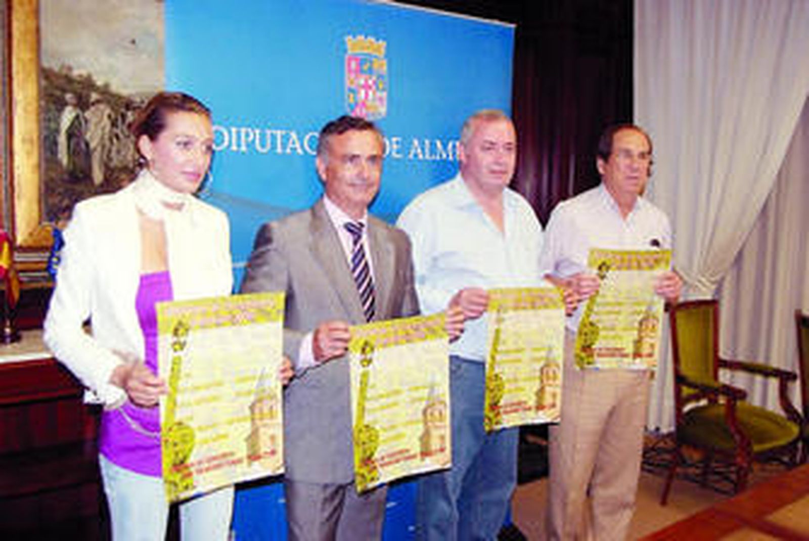Juan Carlos Usero con Joaquín Fresneda, José Antonio López Alemán y Ángeles Fernández.
