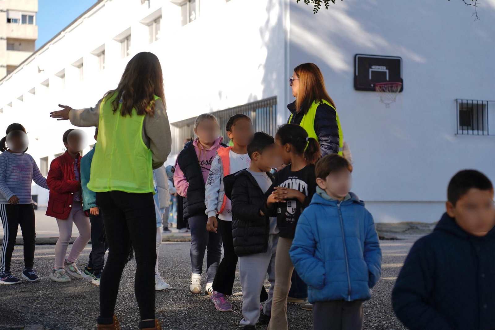 Las fotos del simulacro de maremoto en el colegio Virgen del Mar en Algeciras