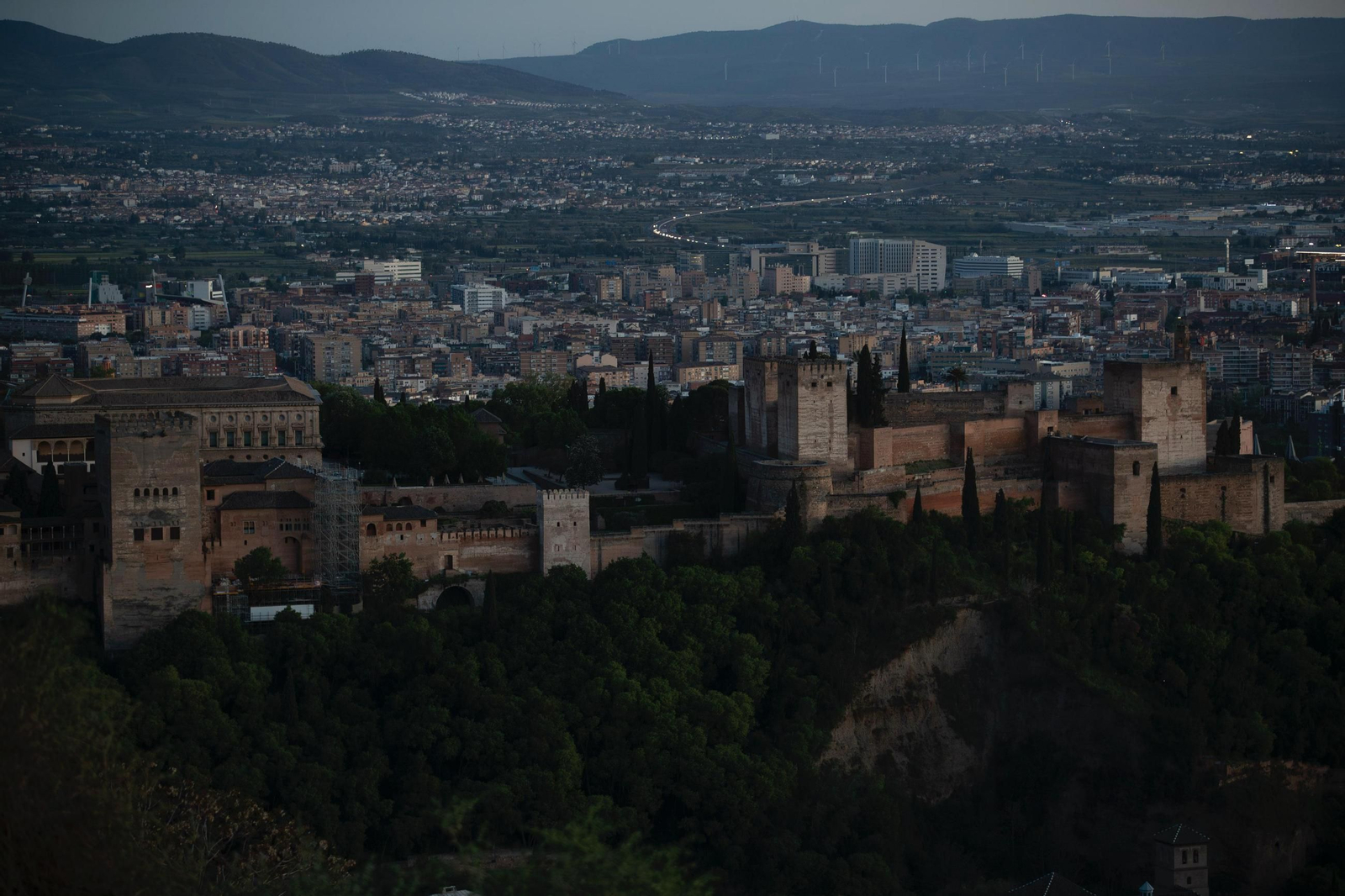 Apagón en Granada: las fotos de la noche más oscura