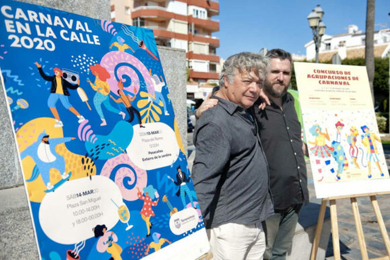 David Tejeiro y Félix Godoy presentan el Carnaval de Torremolinos 2020.