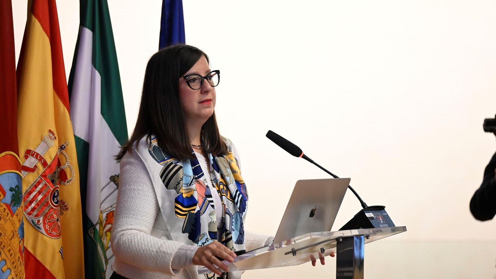 Auxiliadora Llanos, presidenta de ICOM España, durante su conferencia.