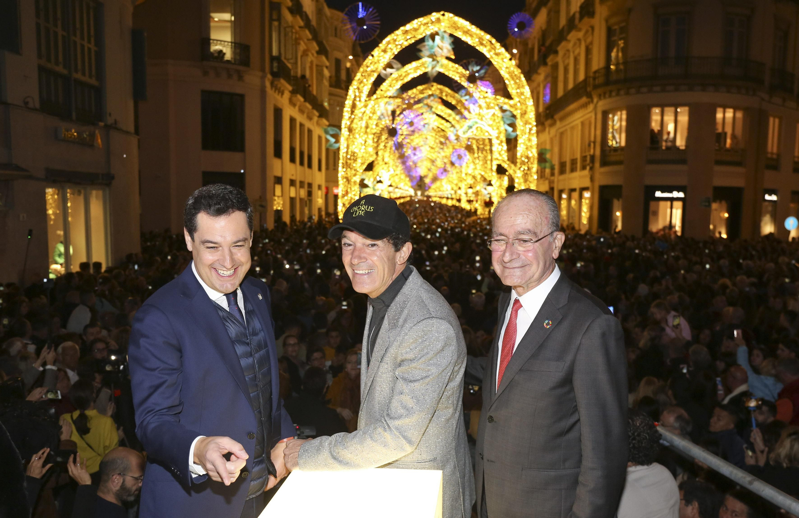 Las fotos de las luces de Navidad en Málaga Las fotos de las luces de Navidad en Málaga